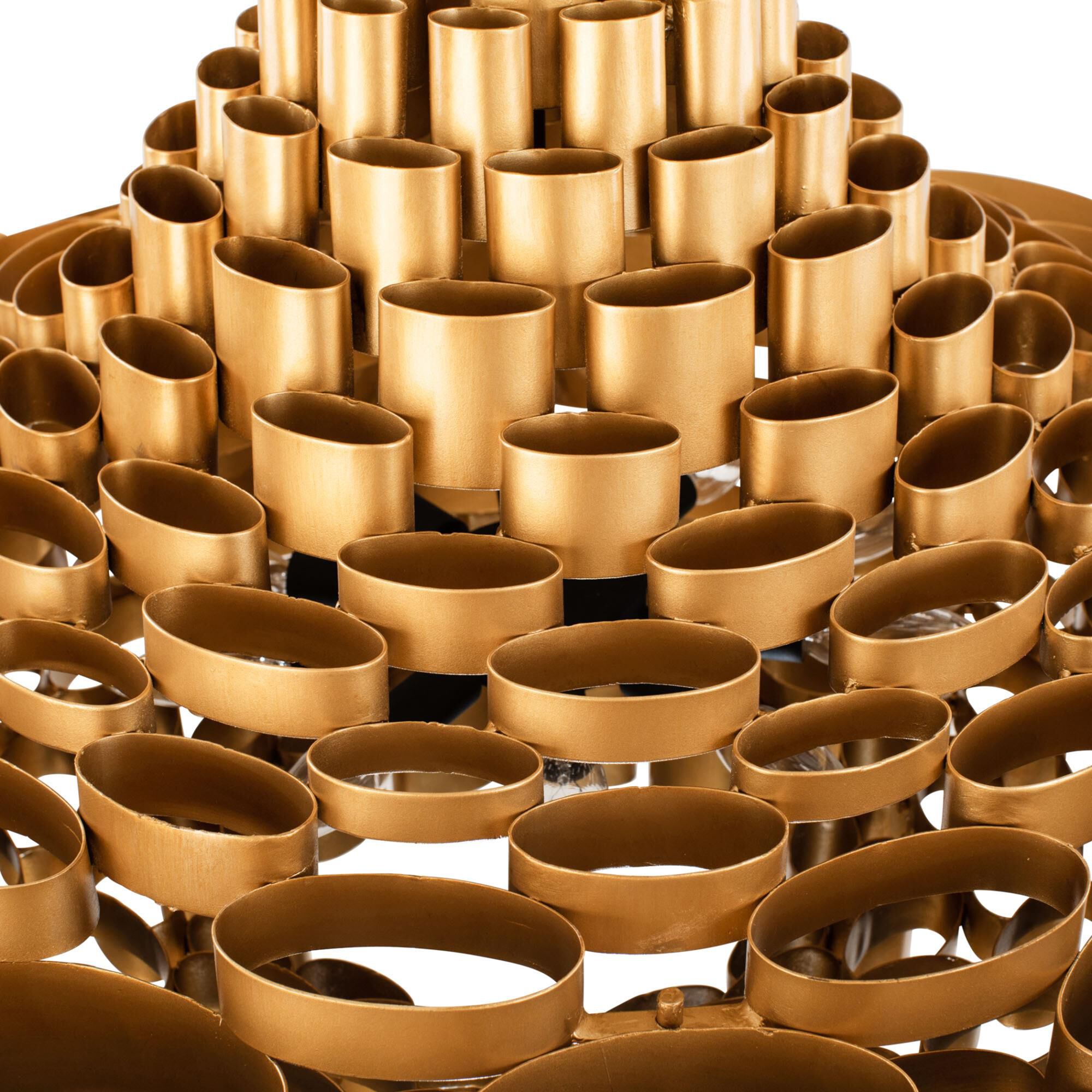 Shown in Antique Gold and Carbon Black finish