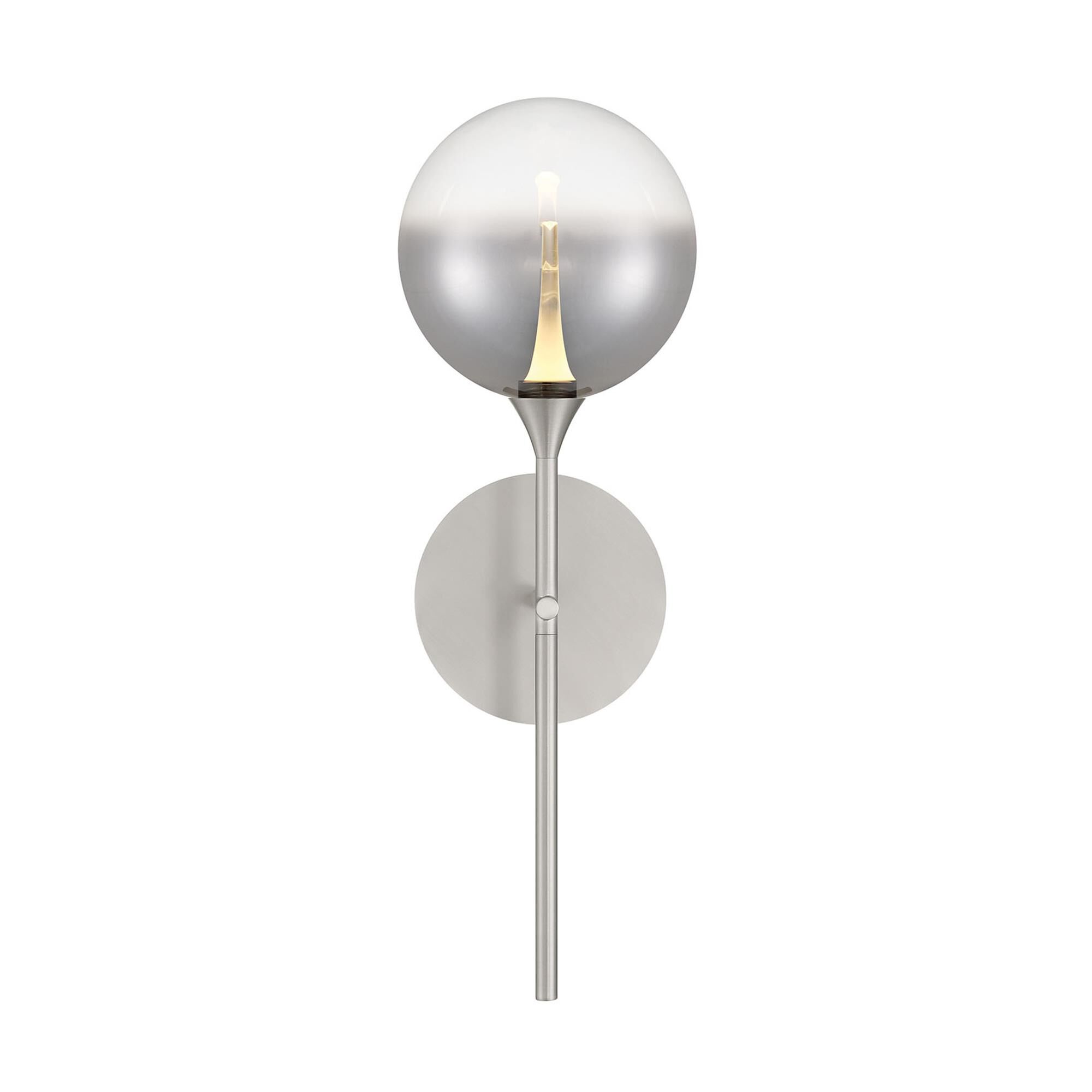 Shown in Nickel finish and Smoked glass