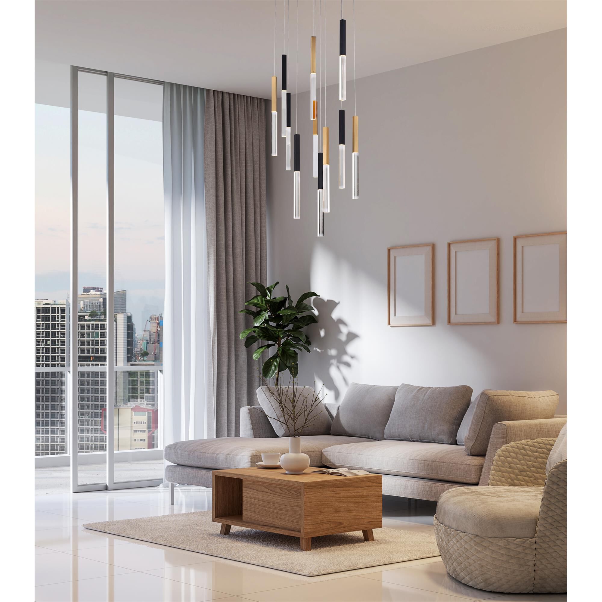 Benicio 42 Inch Linear Chandelier,