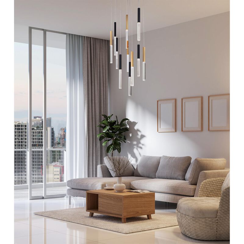 Benicio 42 Inch Linear Chandelier by Eurofase Lighting