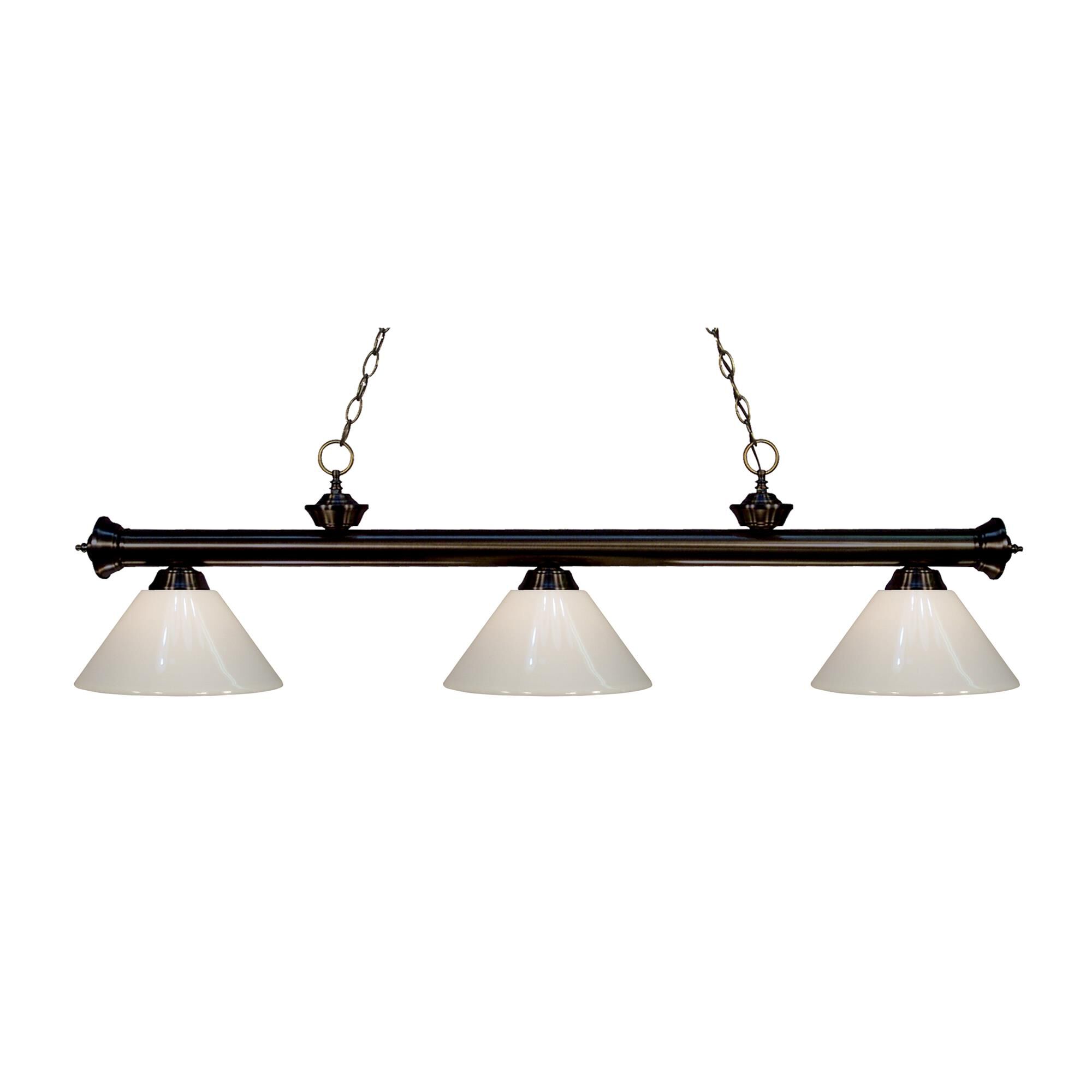 Shown in Bronze finish and Plastic glass and Plastic shade
