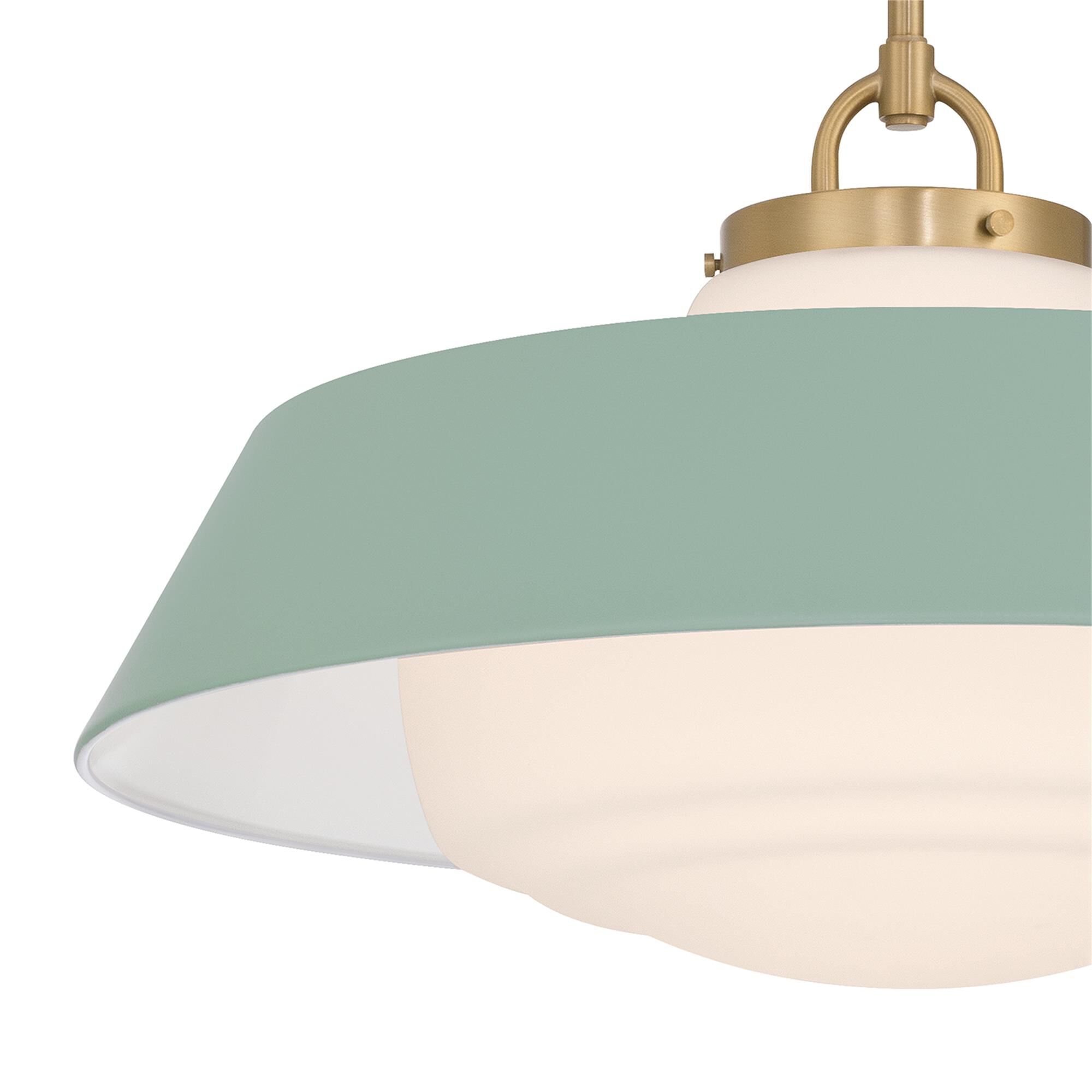 Shown in Vibrant Gold finish and Steel glass and Steel shade
