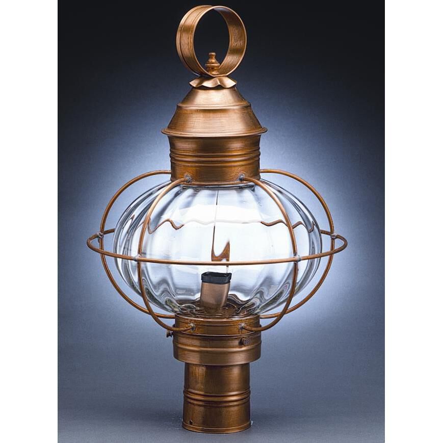 Onion 20 Inch Tall 3 Light Outdoor Post Lamp by Northeast Lantern
