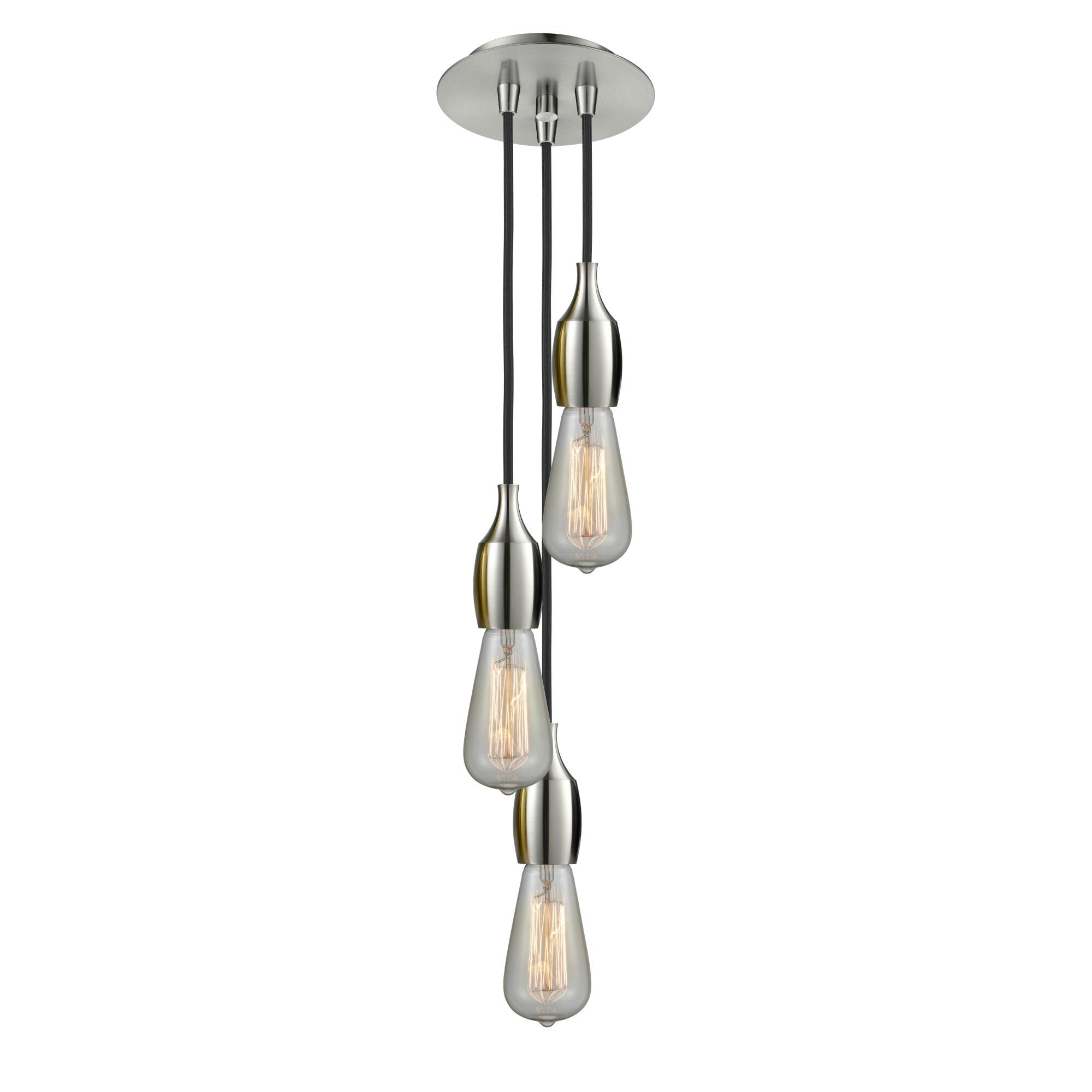 Bruno Marashlian Bare Bulb 6 Inch 3 Light Multi Light Pendant by Innovations Lighting