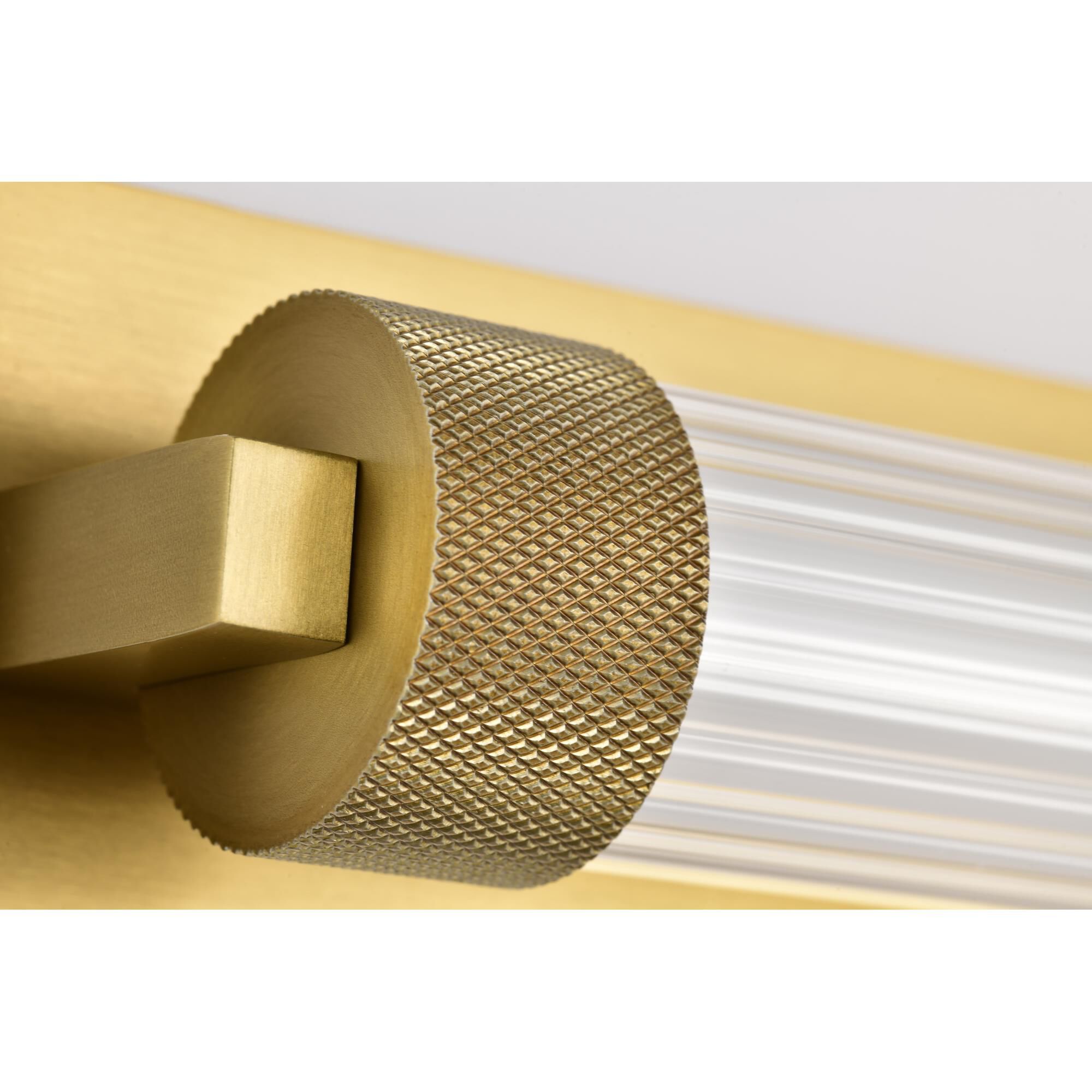 Shown in Vintage Brass finish and Clear glass