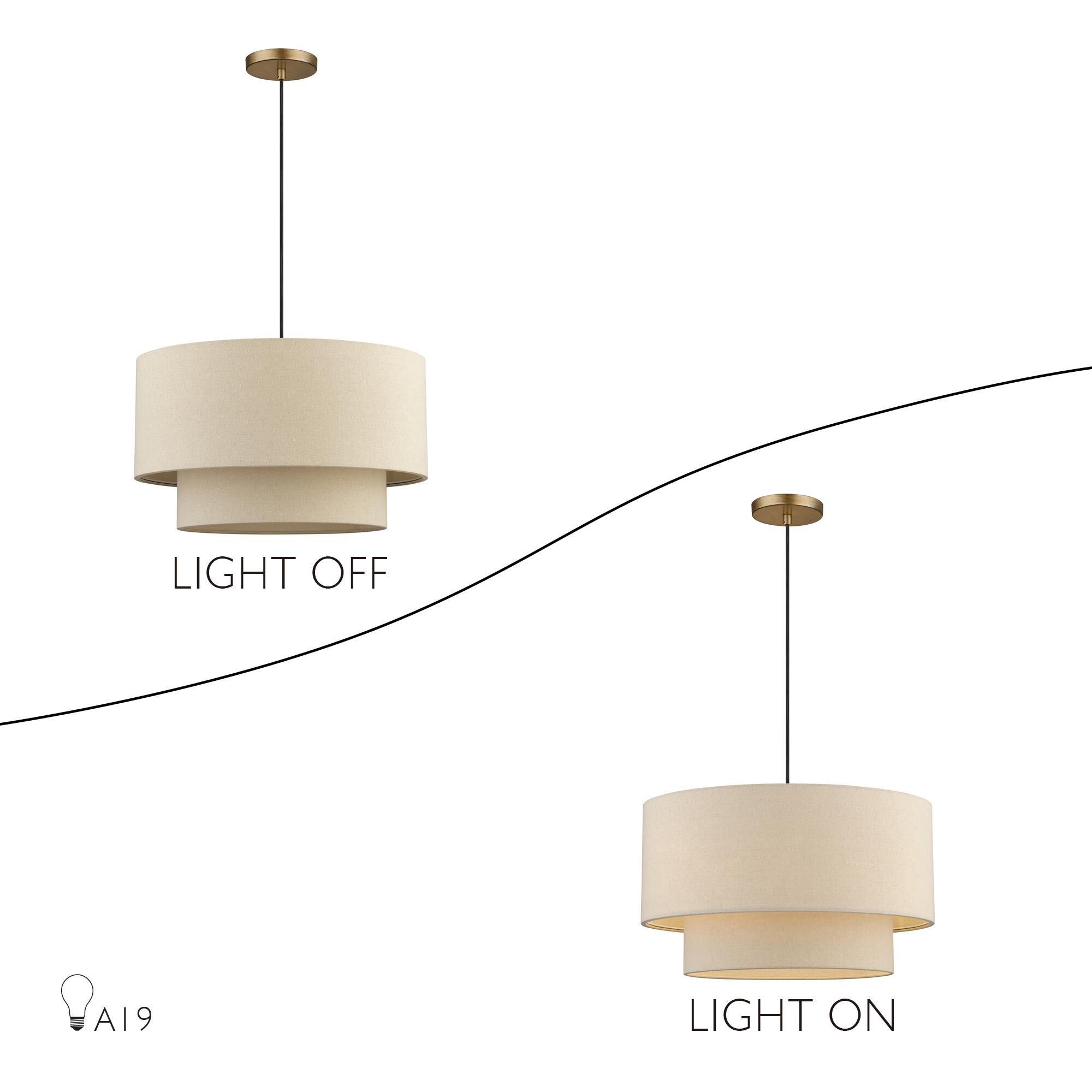 Bellingham 20 Inch Large Pendant by Livex Lighting