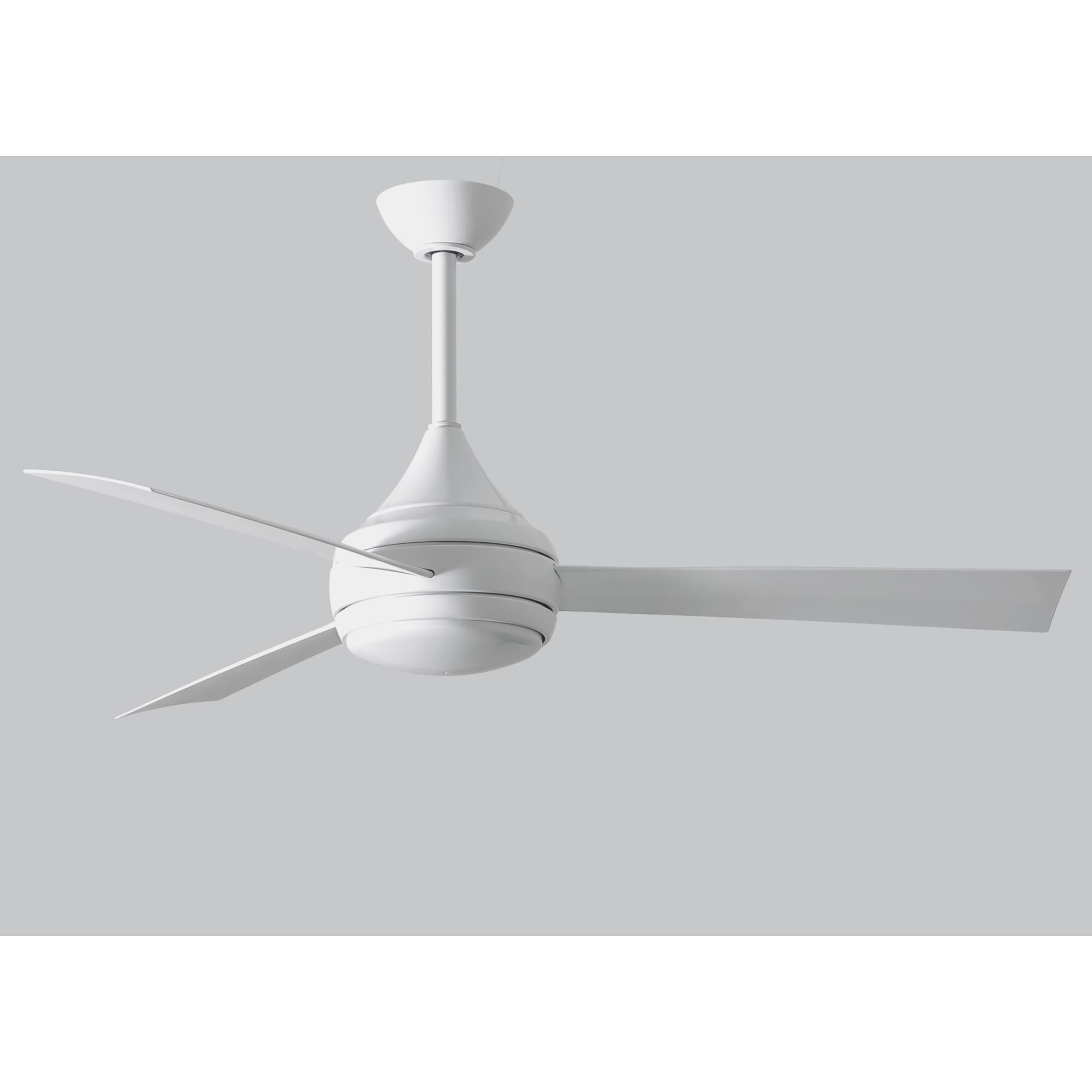 Donaire Outdoor Coastal Wet Rated 52 Inch Ceiling Fan with Light Kit by Matthews Fan Company
