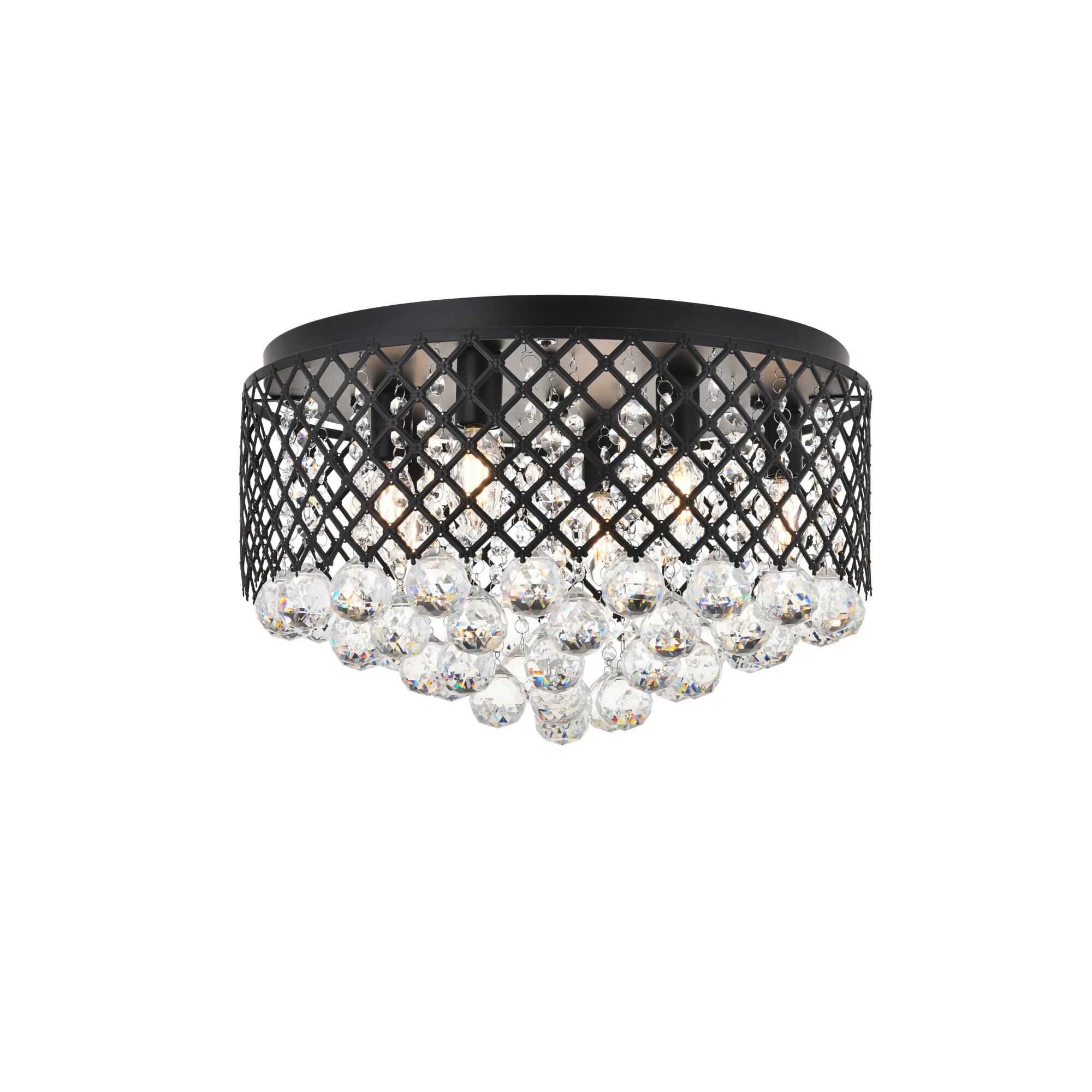 Tully 18 Inch 6 Light Flush Mount by Elegant Lighting