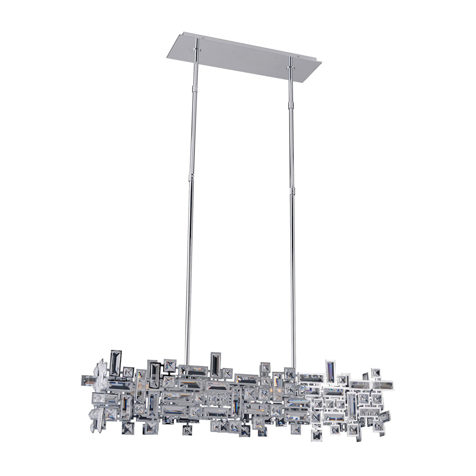 Shown in Polished Chrome finish and Swarovski Elements Clear crystal