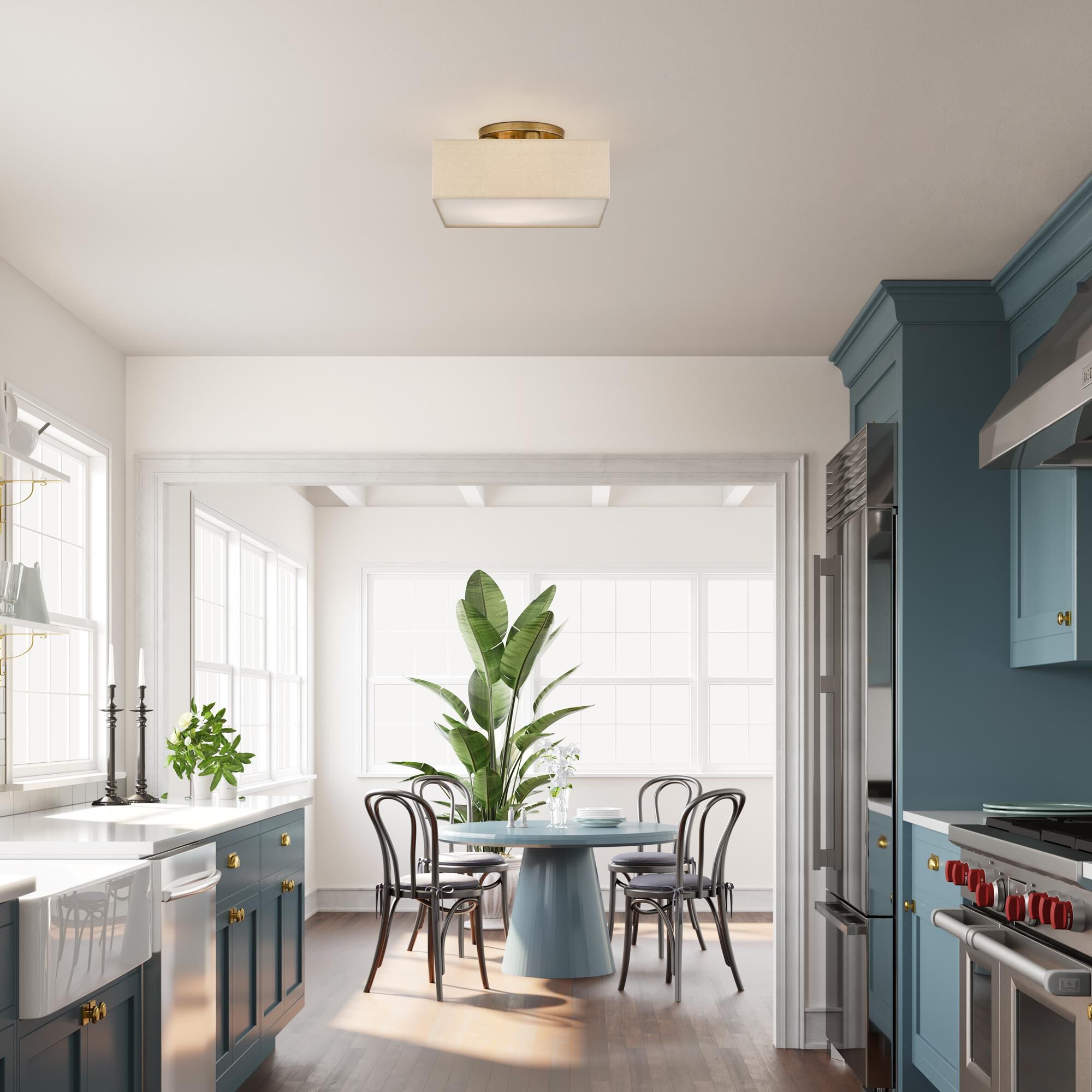 Summit 15 Inch Semi Flush Mount by Livex Lighting