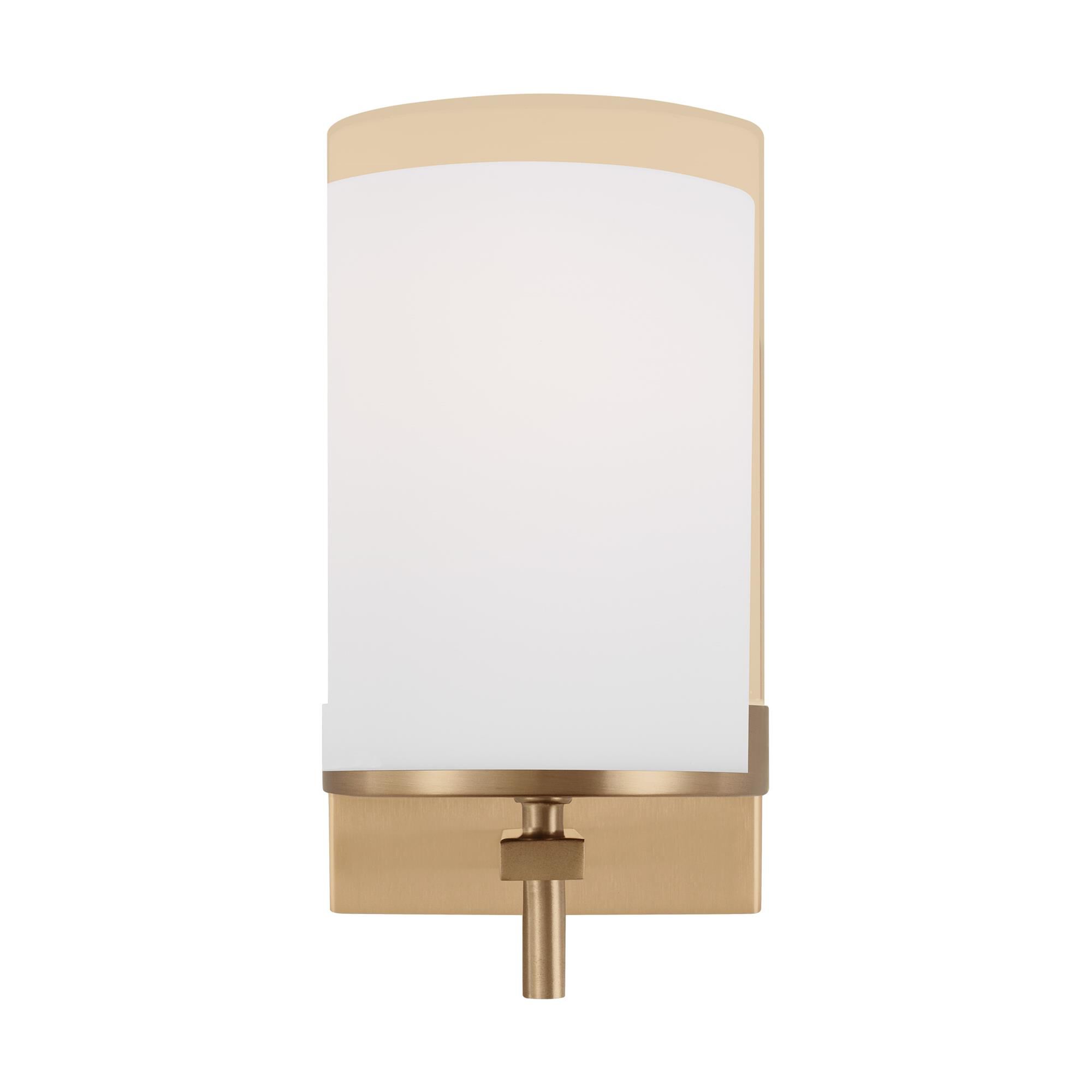 Shown in Satin Brass finish and Etched / White Inside Glass shade