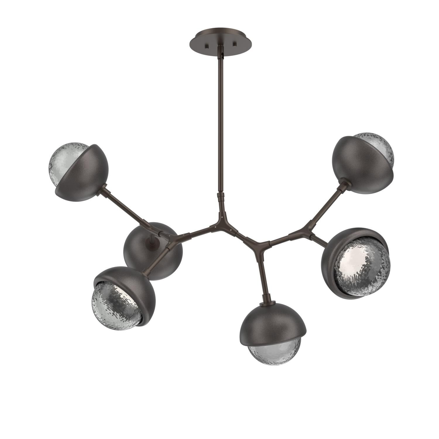 Levi Wilson Cabochon 31 Inch Linear Suspension Light by Hammerton Studio