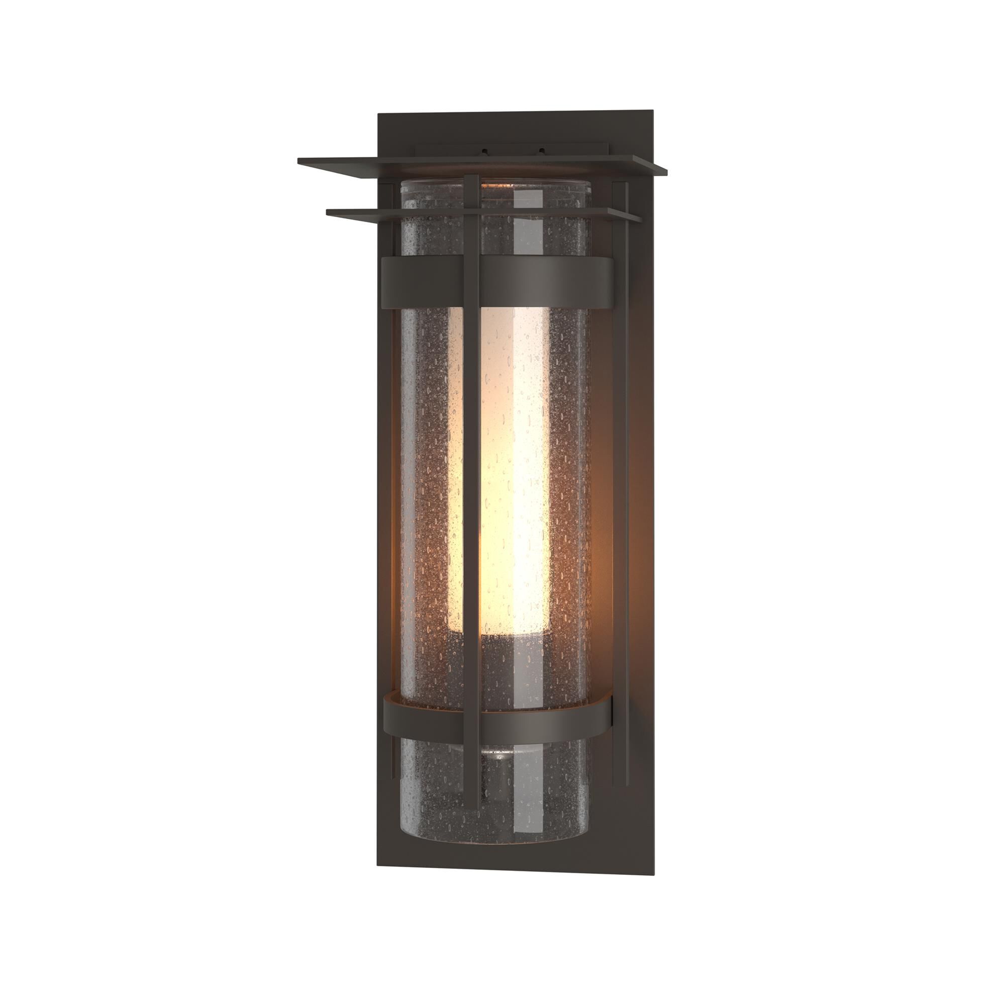 Hubbardton Forge Banded 16 Inch Tall Outdoor Wall Light