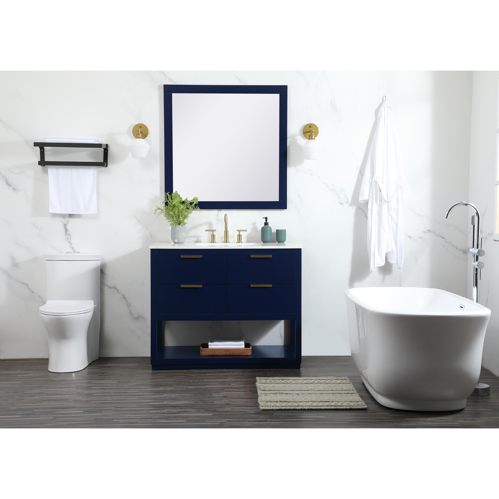 Shown in Blue finish