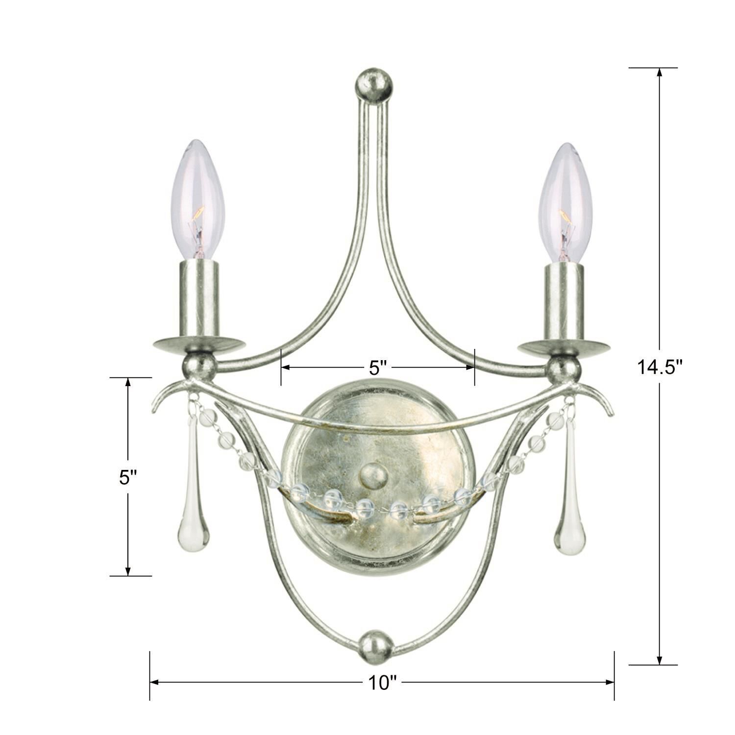 Metro 14 Inch Wall Sconce by Crystorama