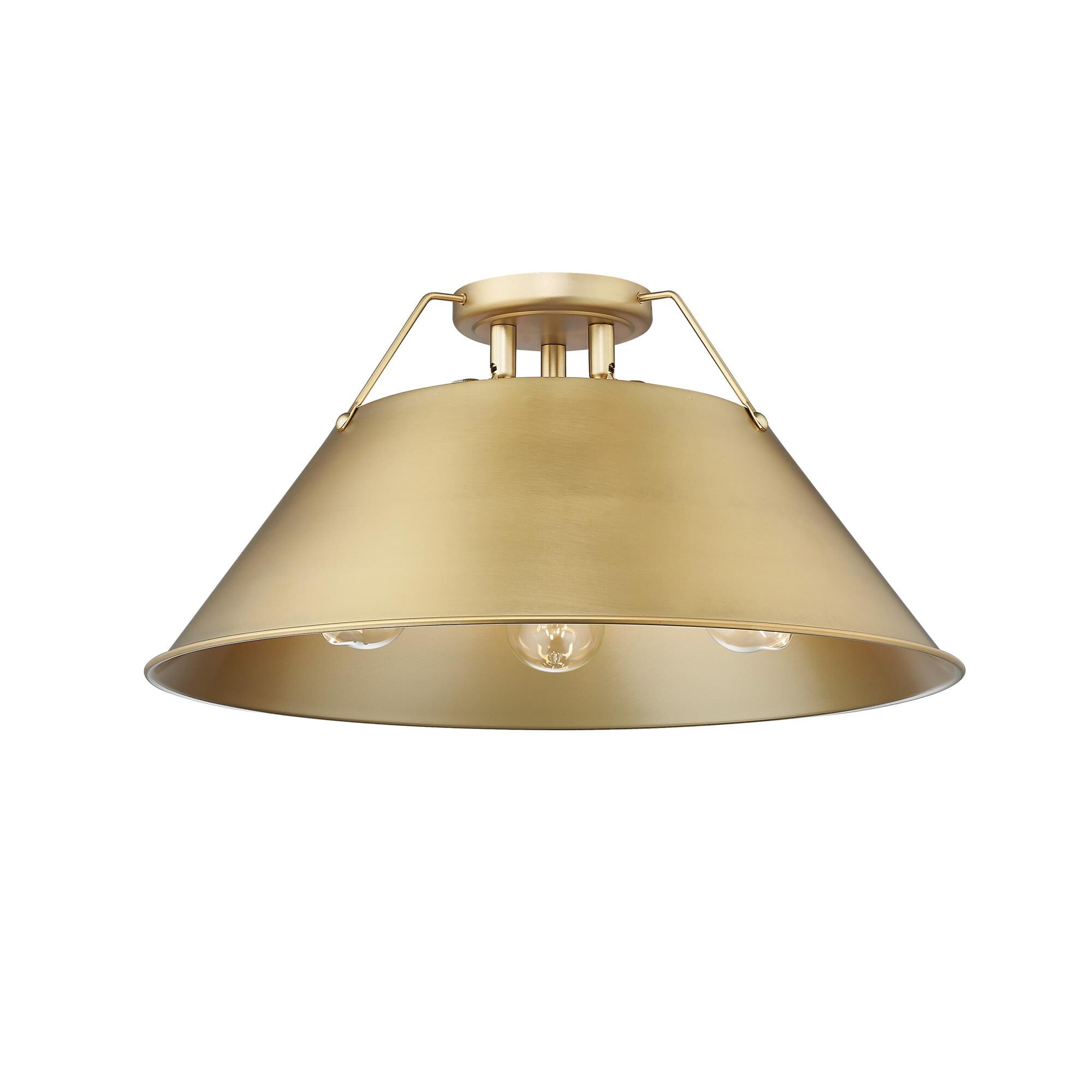 Orwell 19 Inch Semi Flush Mount by Golden Lighting