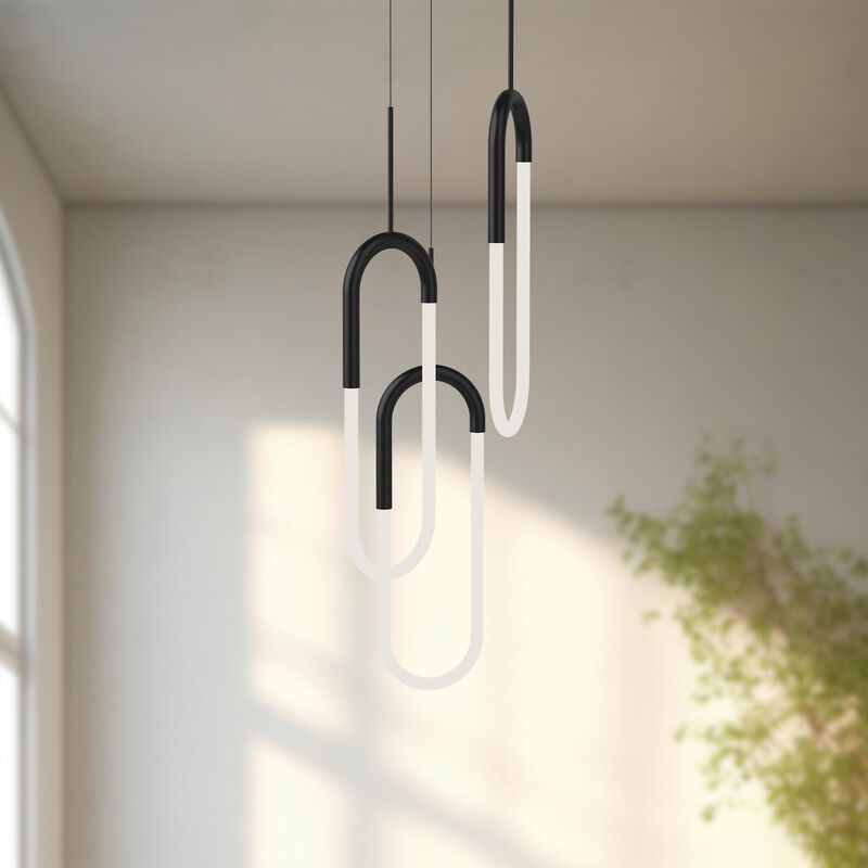 Huron 3 Light Multi Light Pendant by Kuzco