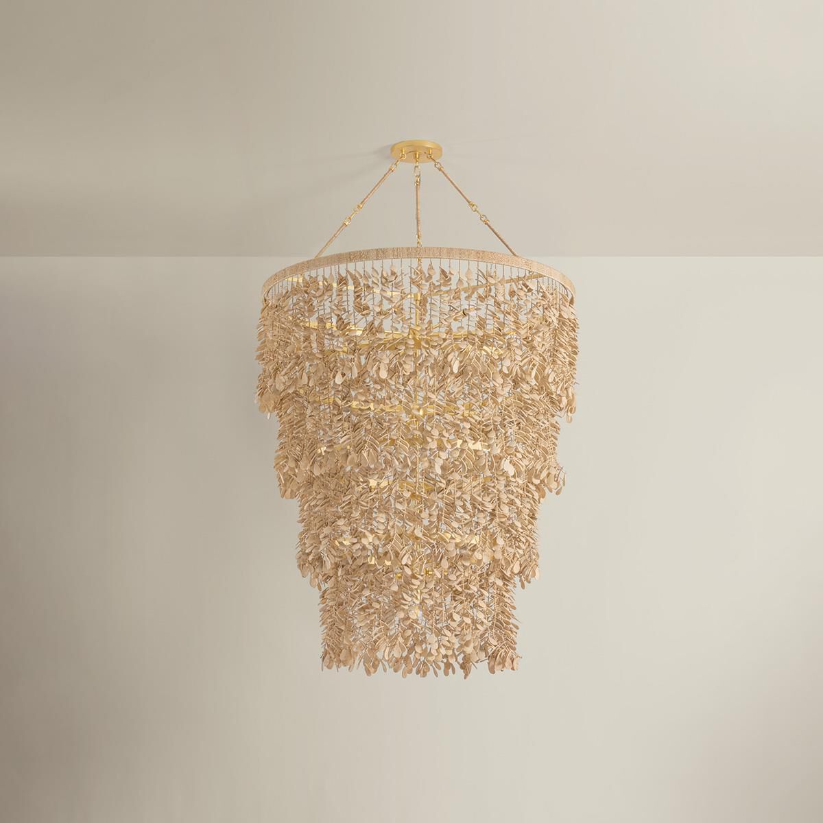Shown in Vintage Gold Leaf finish and Coco Shell shade