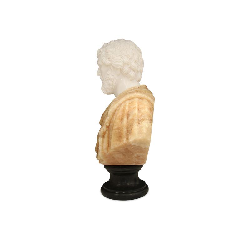 Thanos Marble Bust Sculpture by Currey and Company