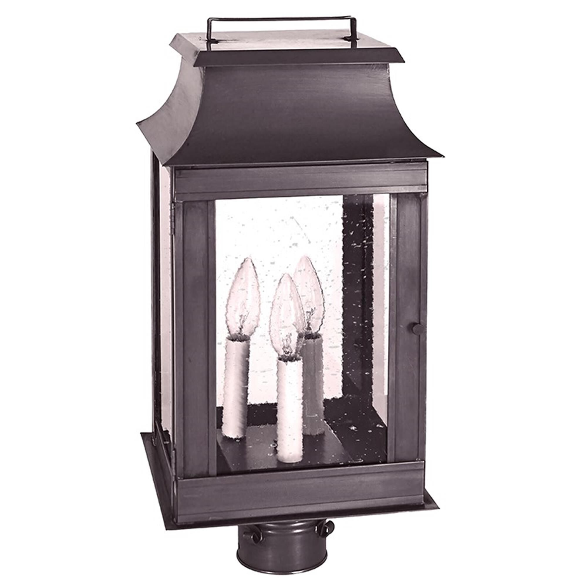 Concord 19 Inch Tall 3 Light Outdoor Post Lamp by Northeast Lantern