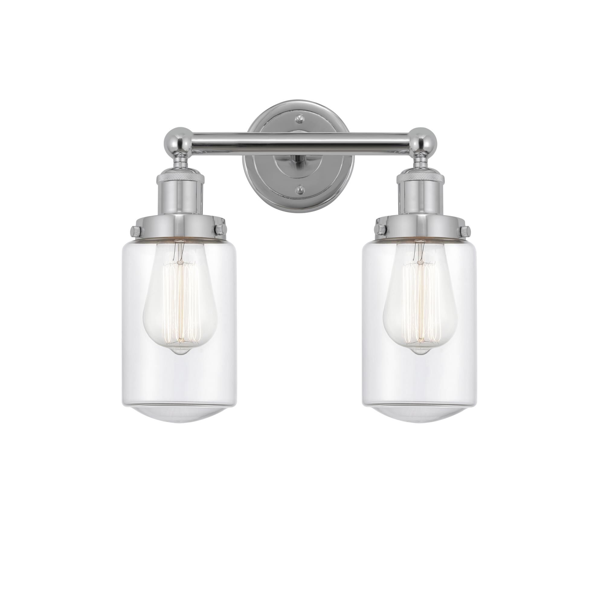 Shown in Polished Chrome, Clear finish and Clear glass and Clear Glass shade