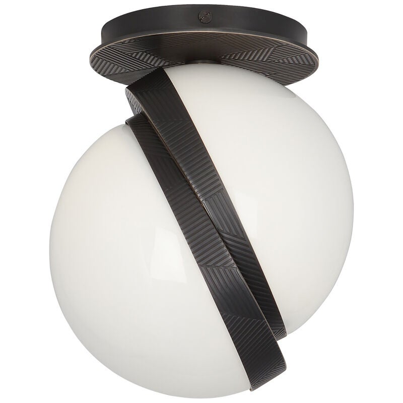Michael Berman Brut 7 Inch 1 Light Semi Flush Mount by Robert Abbey