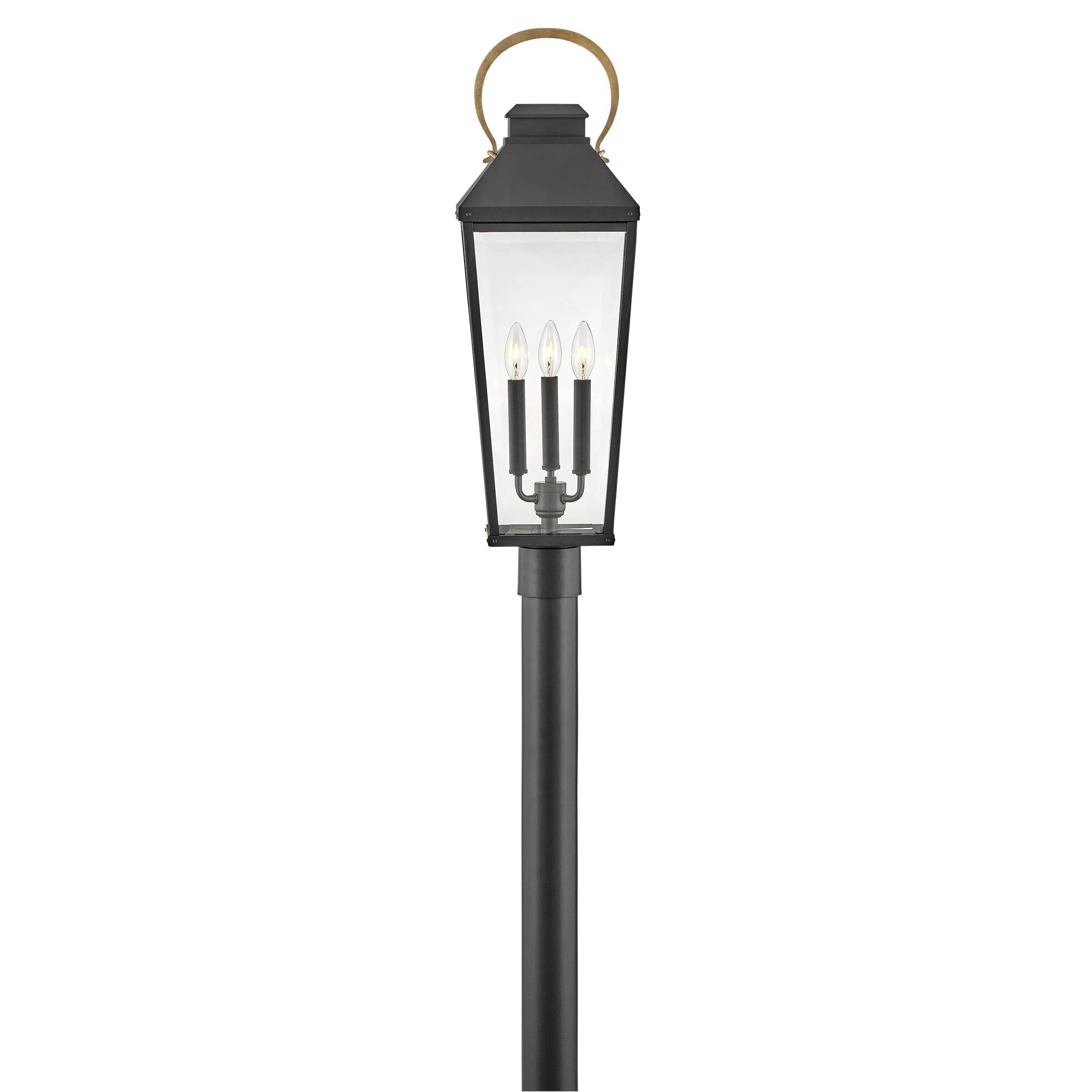 Shown in Black with Burnished Bronze Accents finish and Clear Beveled glass