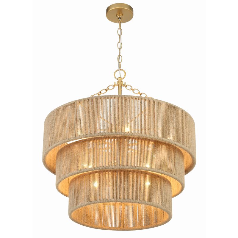 Shyla 24 Inch 10 Light Chandelier by Crystorama