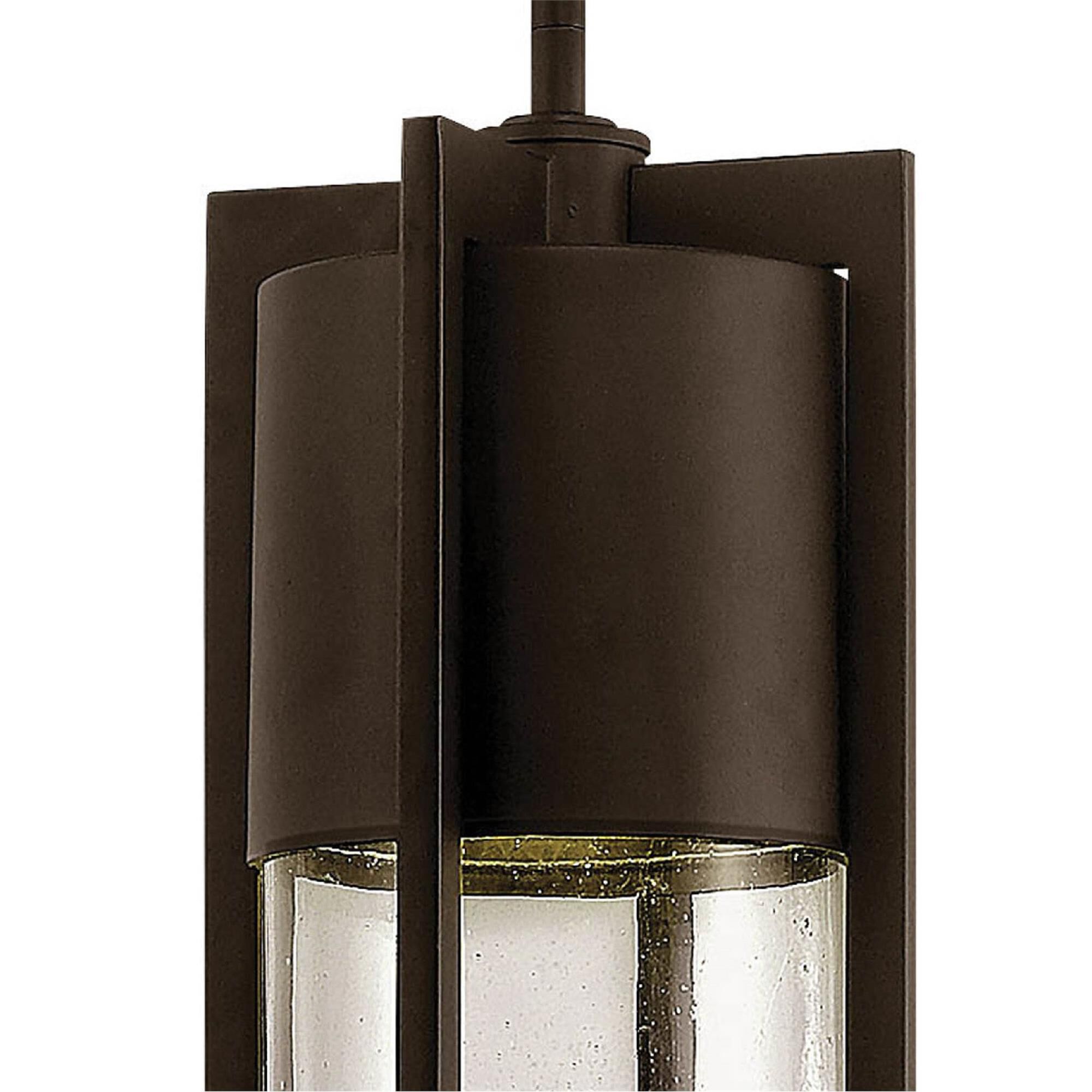Shown in Buckeye Bronze finish and Clear Seedy glass