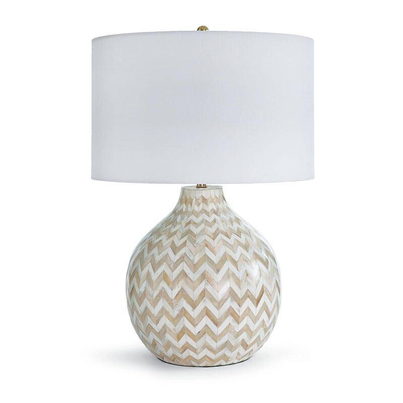 Chevron Bone Medium Table Lamp by Regina Andrew