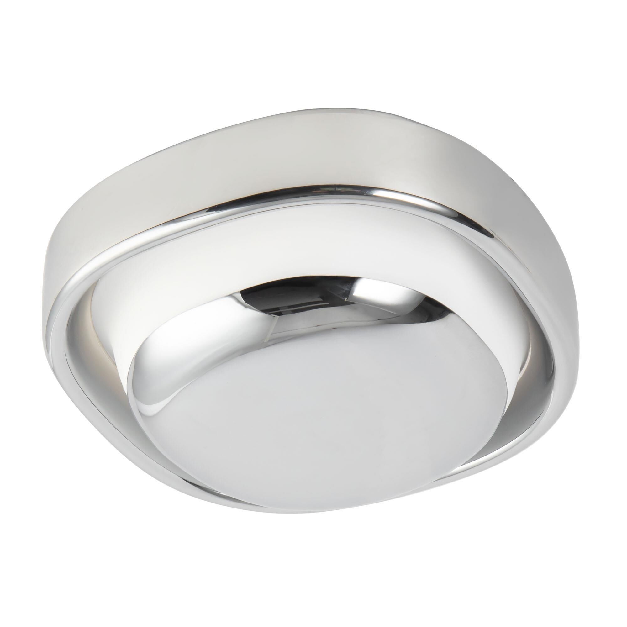 Shown in Chrome finish and Matte Opal glass