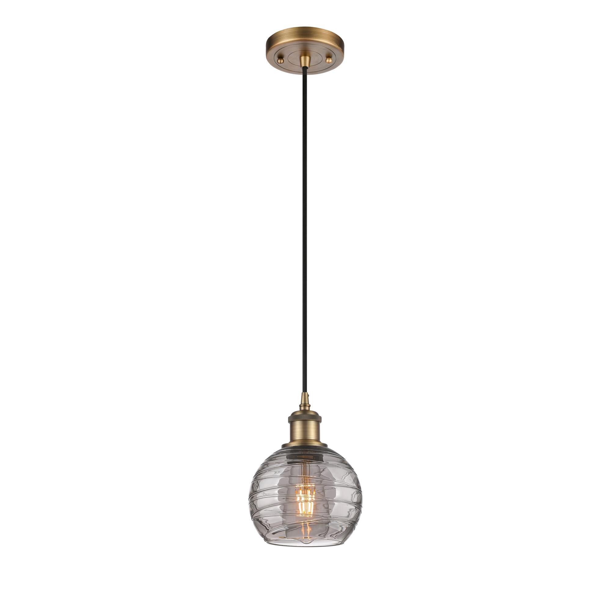Bruno Marashlian Athens Deco Swirl 6 Inch Mini Pendant by Innovations Lighting