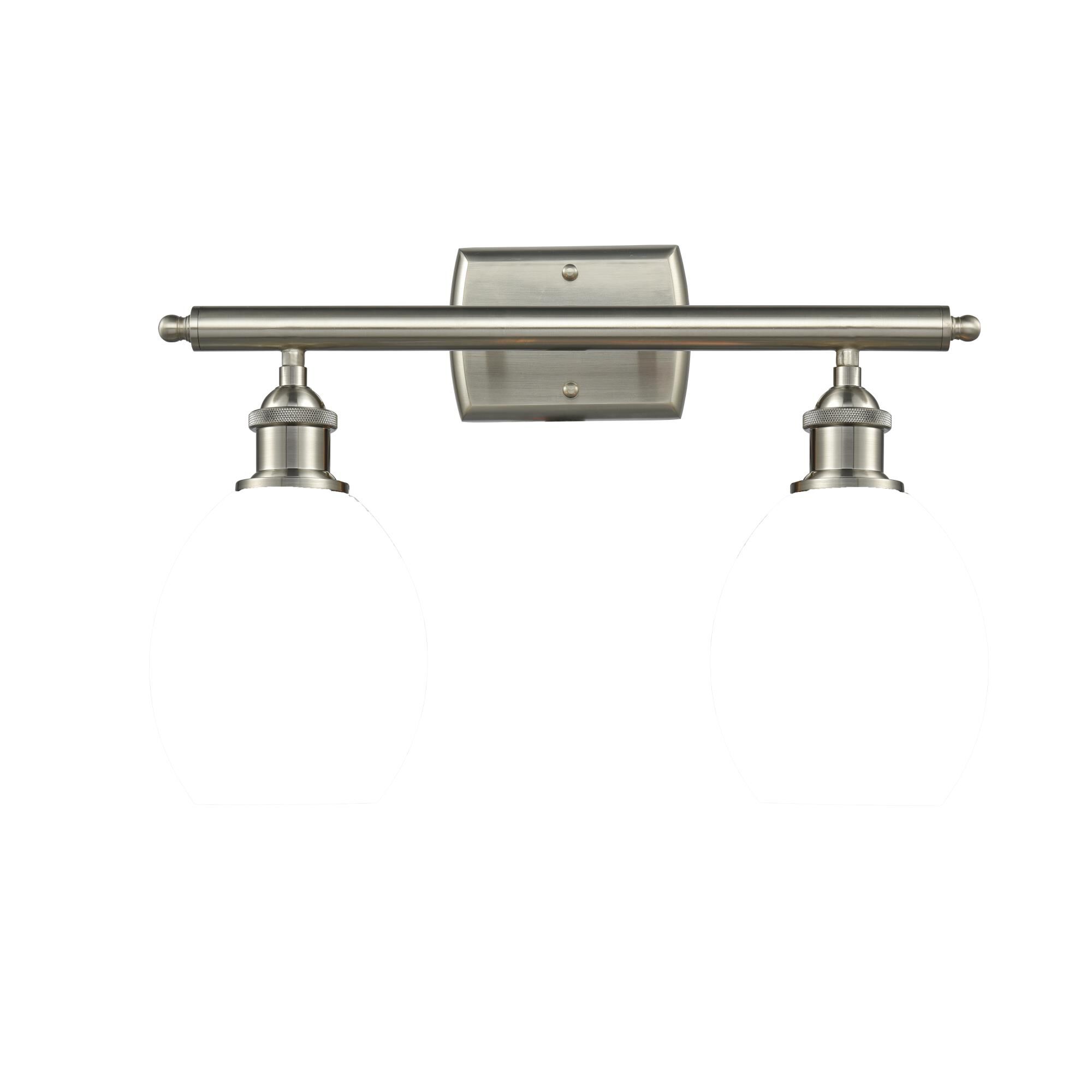 Shown in Brushed Satin Nickel finish and Clear Fluted glass