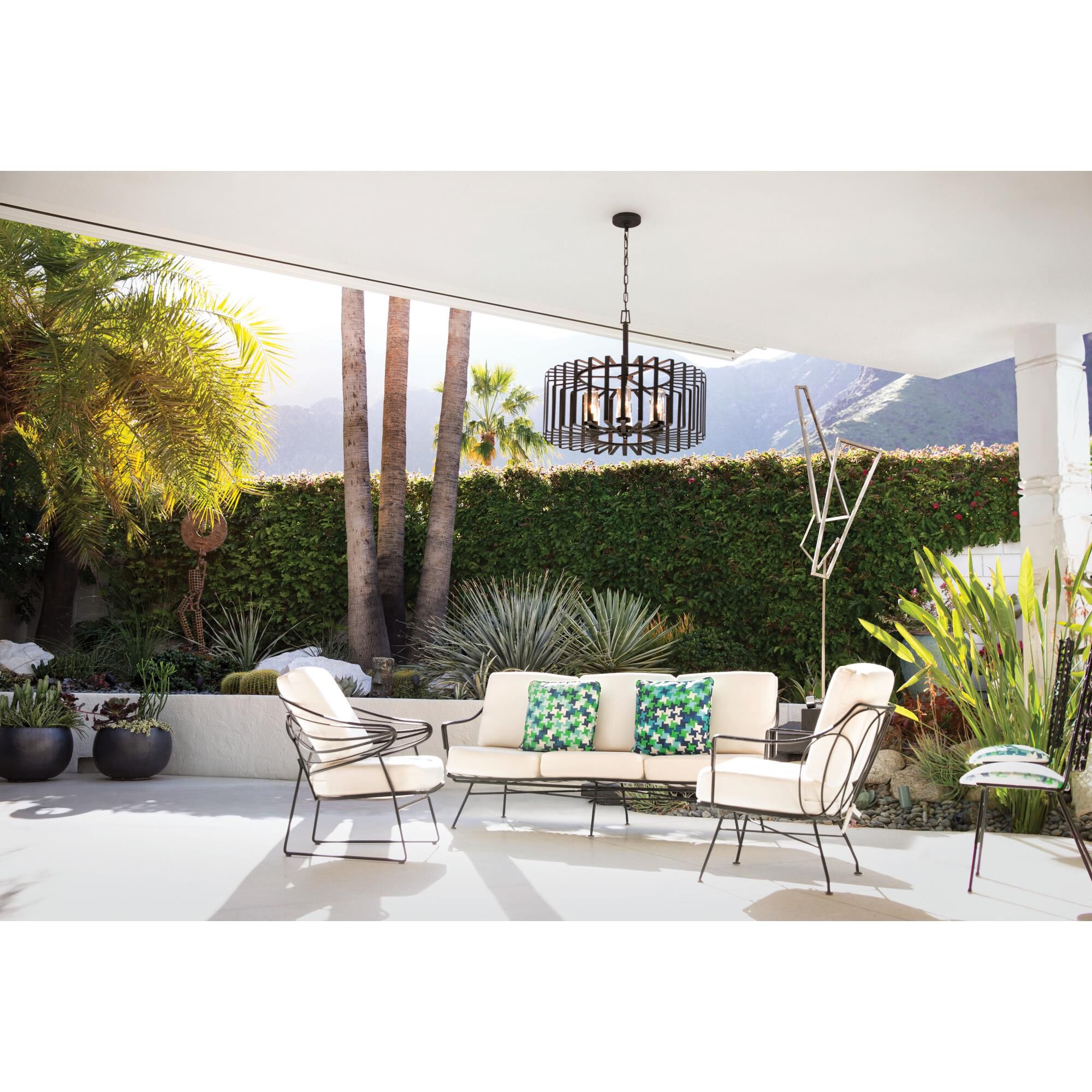 Shown in Brushed Graphite finish and Clear Seedy glass