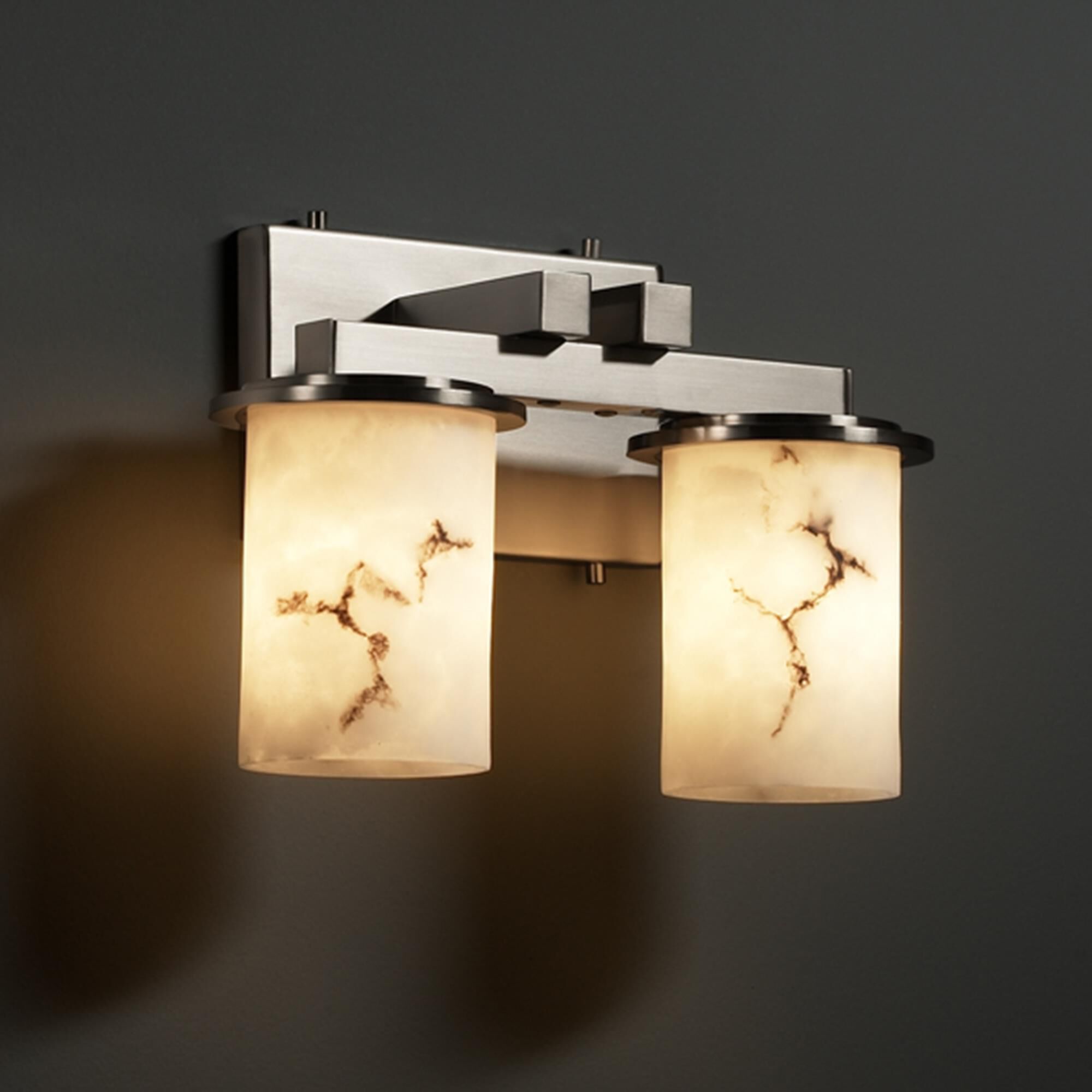 Lumenaria 13 Inch 2 Light LED Bath Vanity Light by Justice Design Group