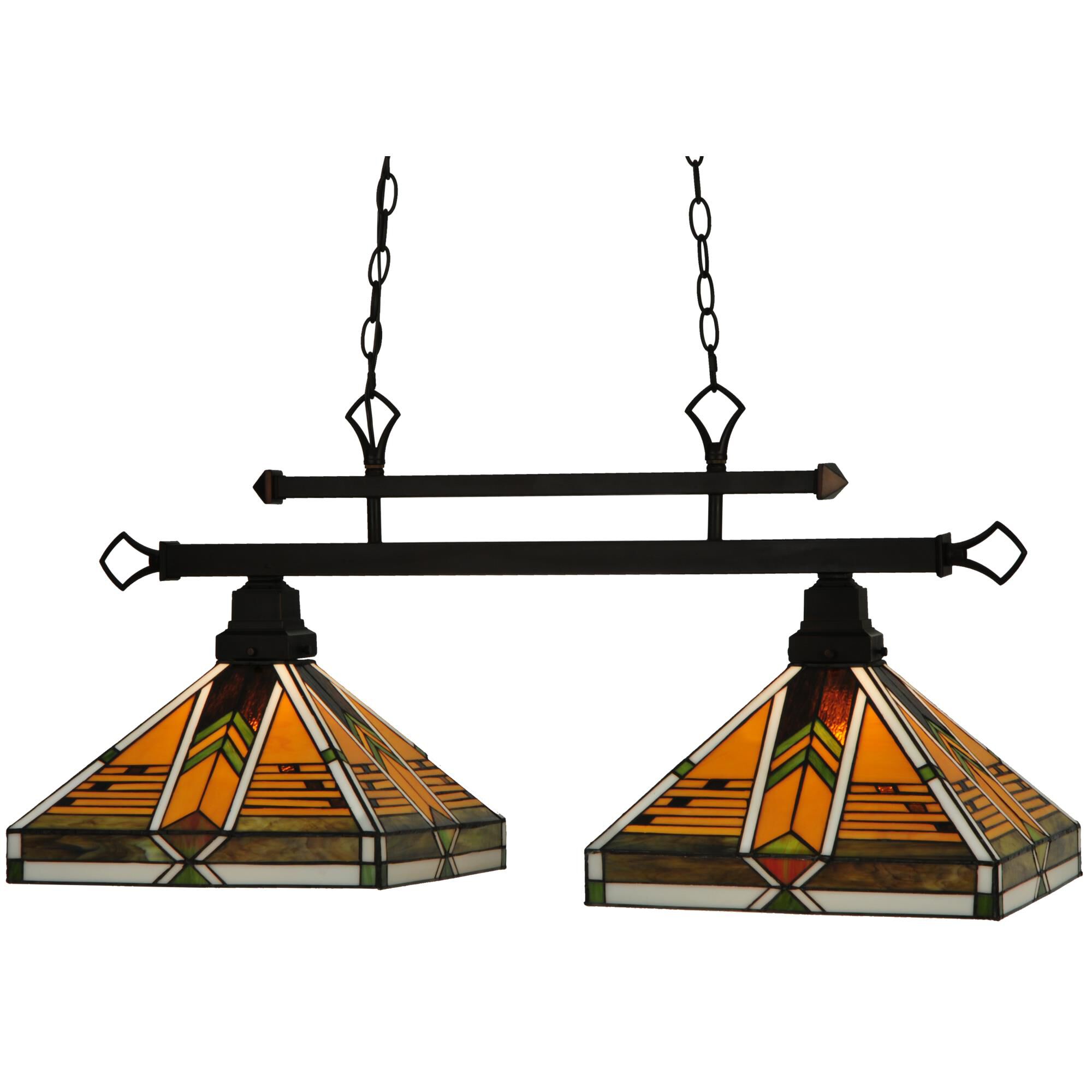 Abilene 35 Inch 2 Light Linear Suspension Light by Meyda Lighting