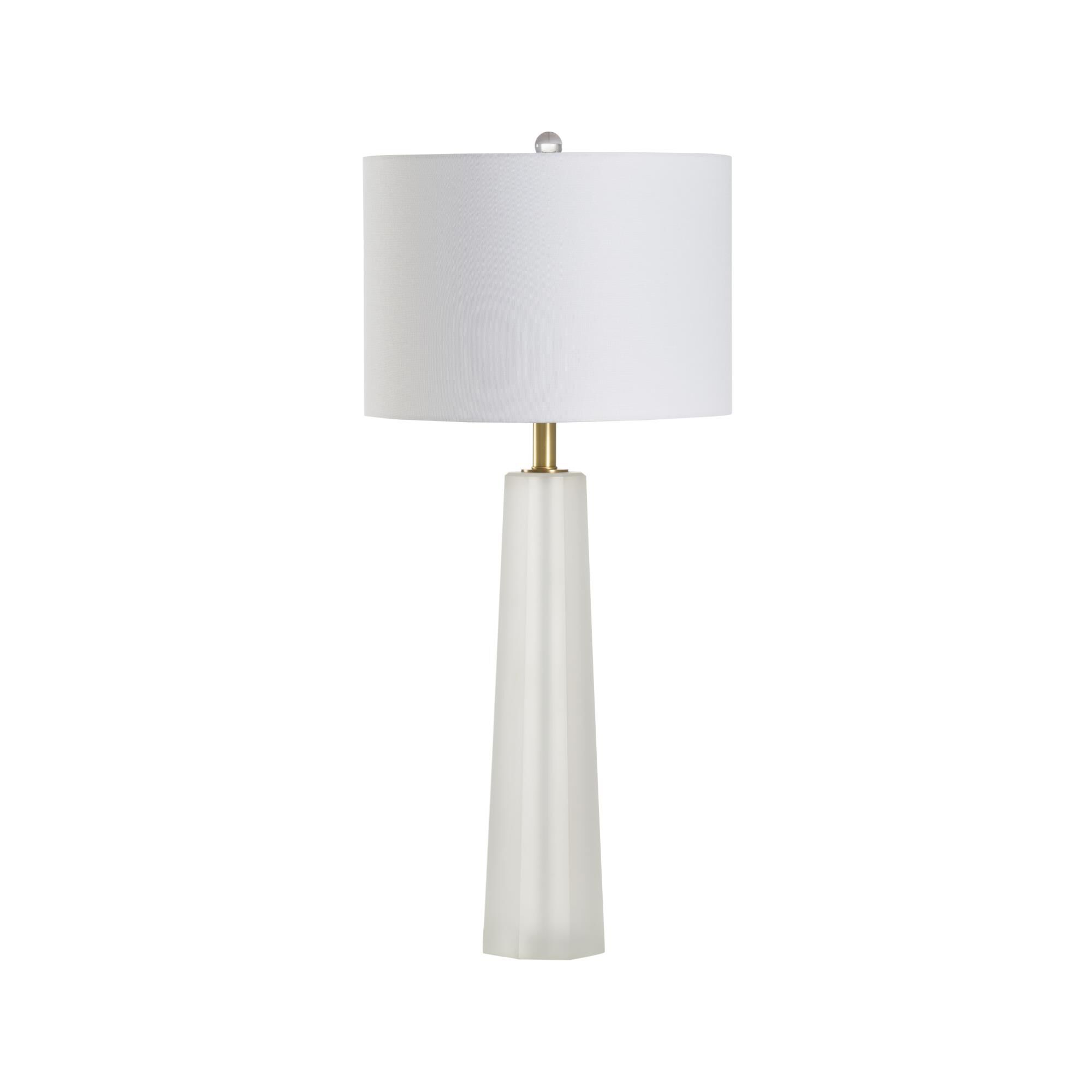 Shown in White and Cream finish and Linen shade
