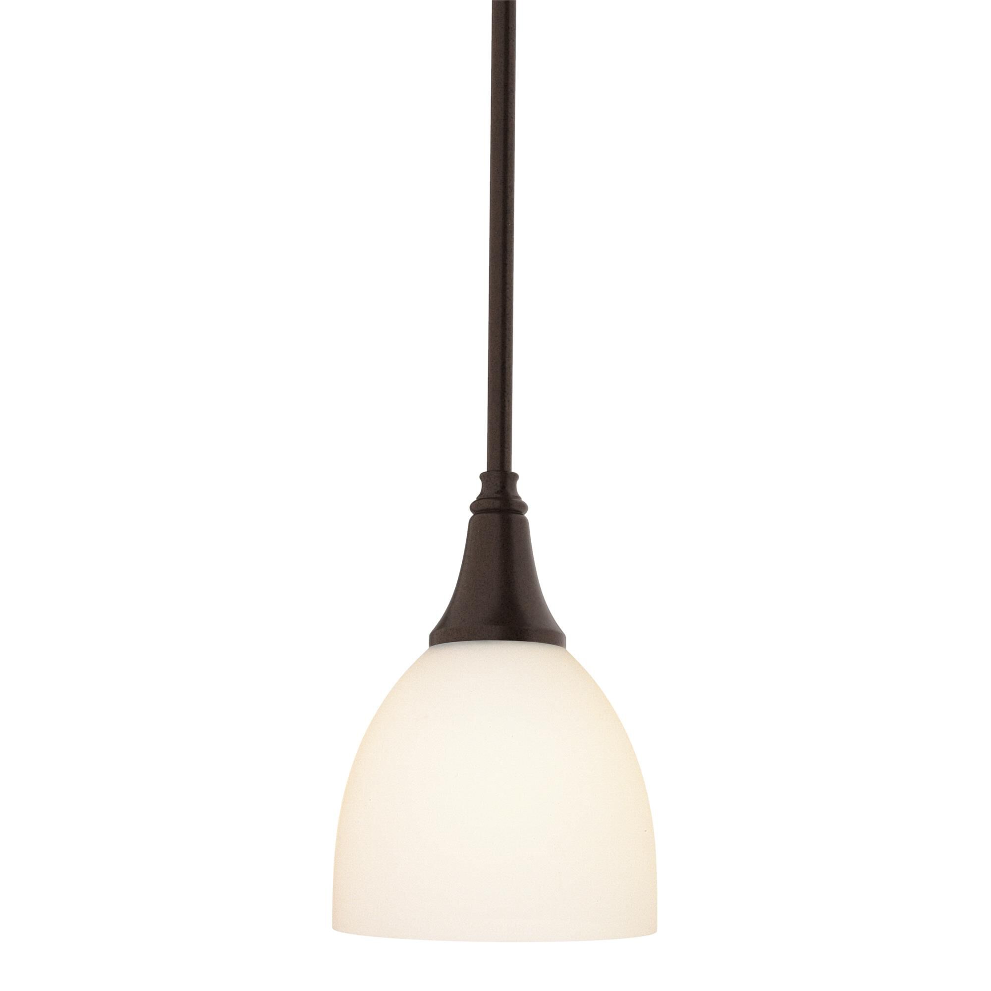 Shown in Oil Rubbed Bronze finish and Opal glass