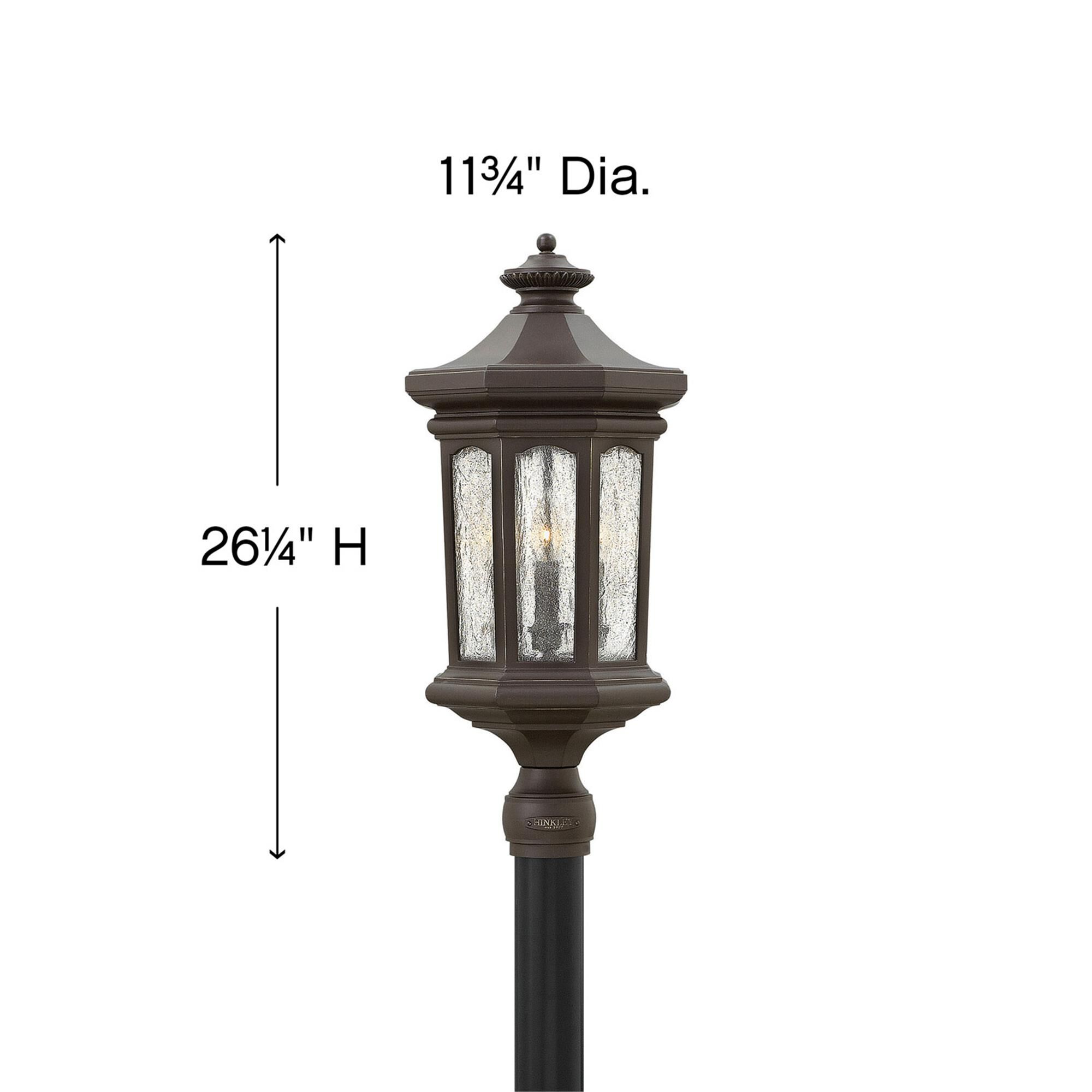 Shown in Oil Rubbed Bronze finish and Clear Seedy  Panels glass