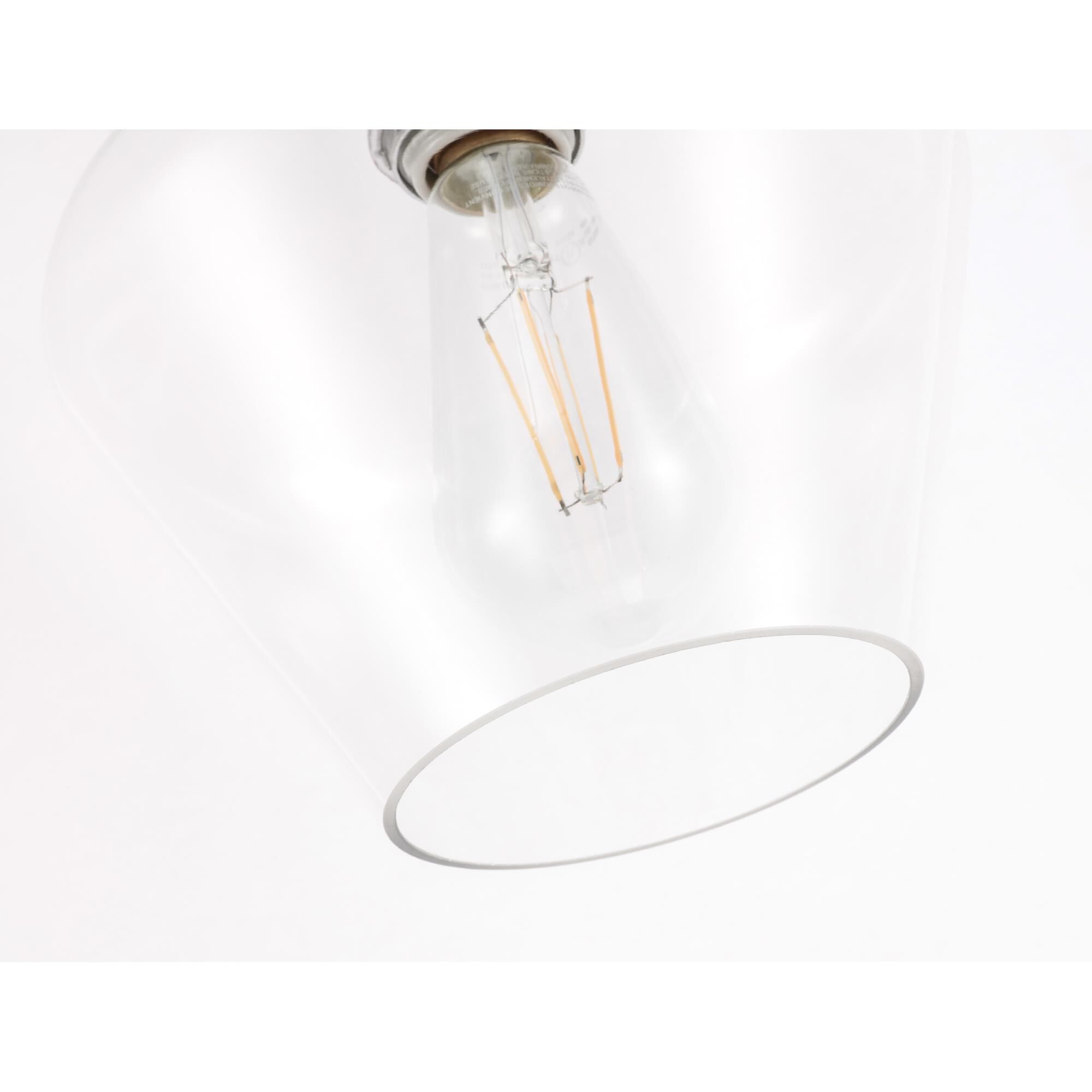 Gene 8 Inch Semi Flush Mount by Elegant Lighting