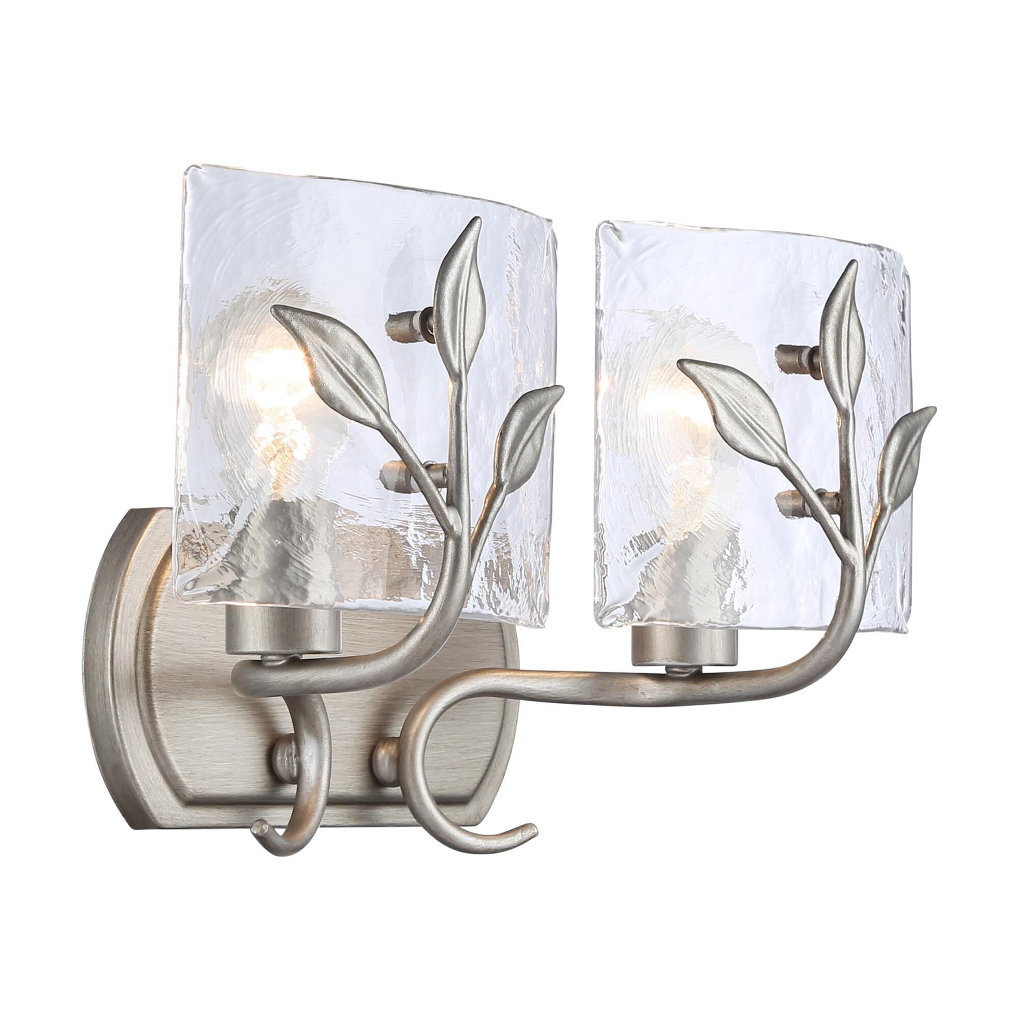 Shown in Peruvian Silver finish and Clear glass