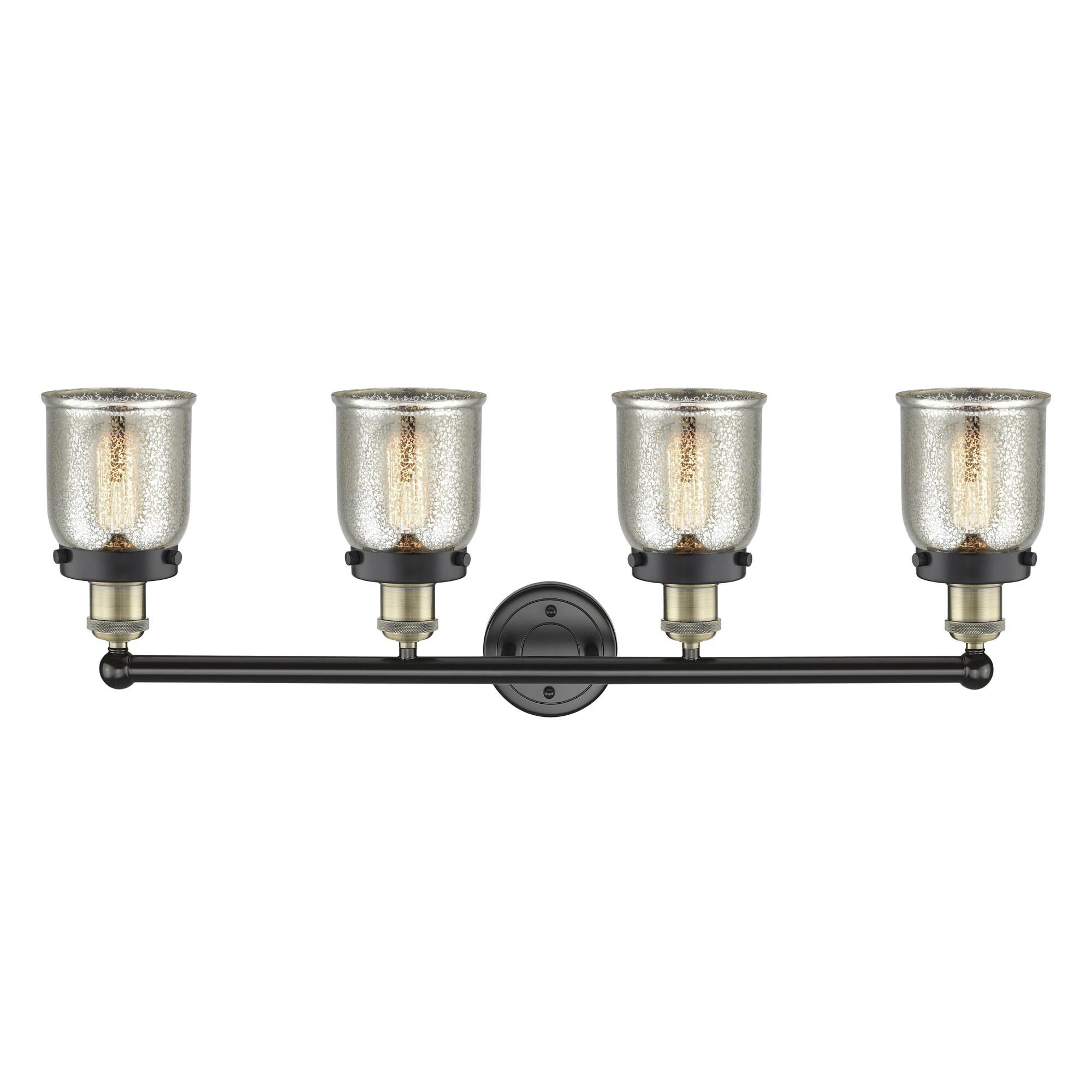Shown in Black Antique Brass finish and Silver Plated Mercury glass