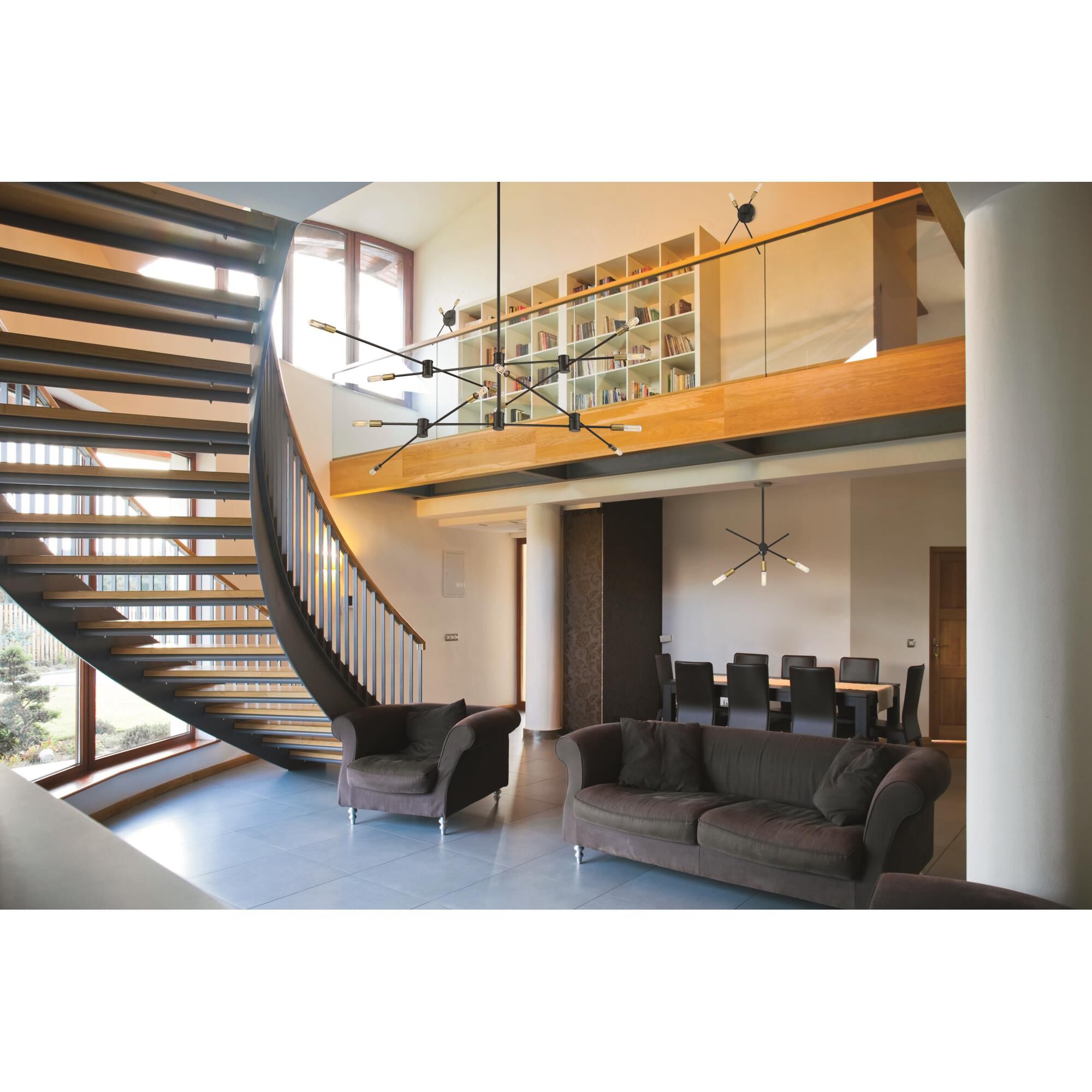 Shown in Bronze W/ Brass Accents finish