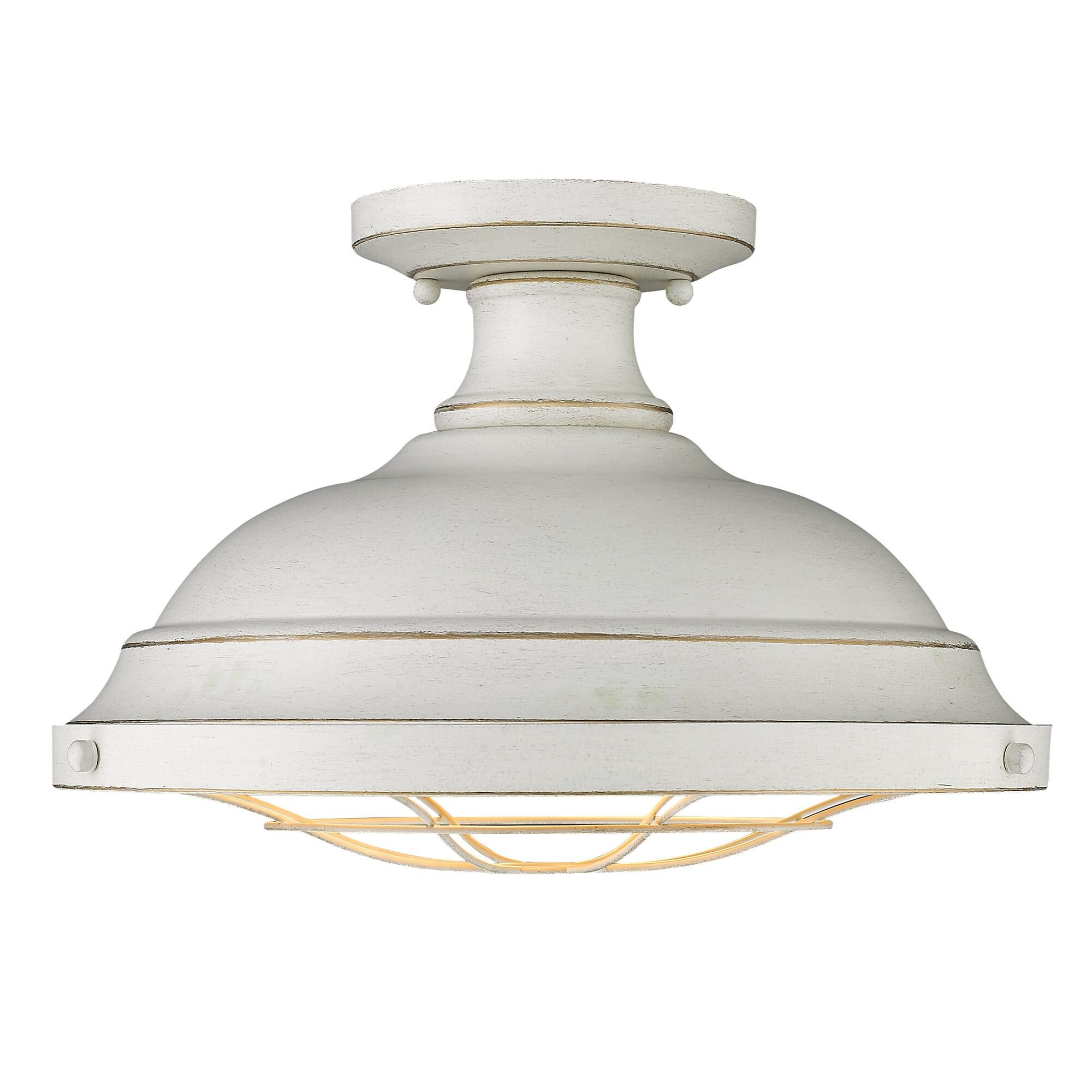 Bartlett 14 Inch 2 Light Semi Flush Mount by Golden Lighting