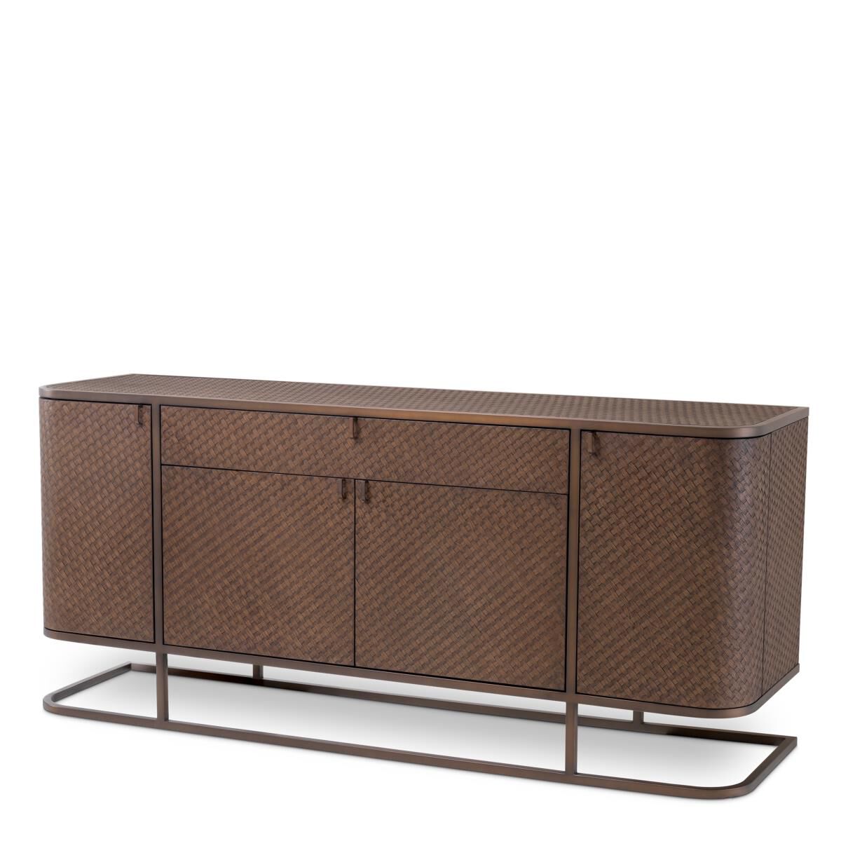 Shown in Woven Oak Veneer with Bronze finish