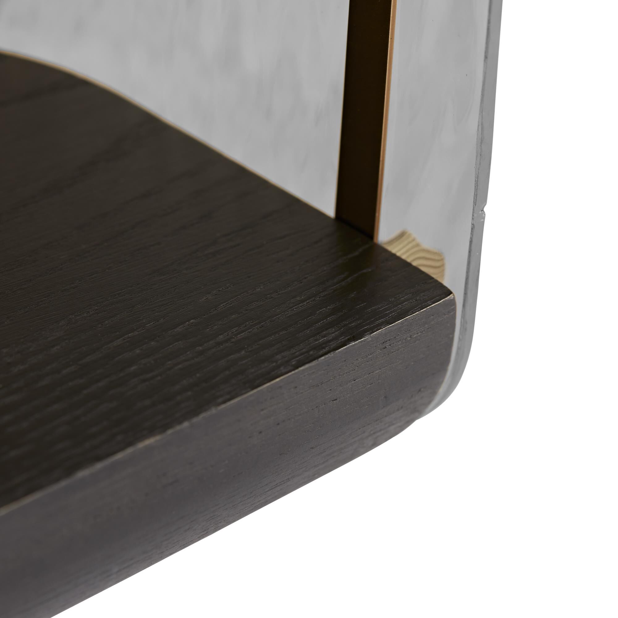 Shown in Smoke finish and Glass shade