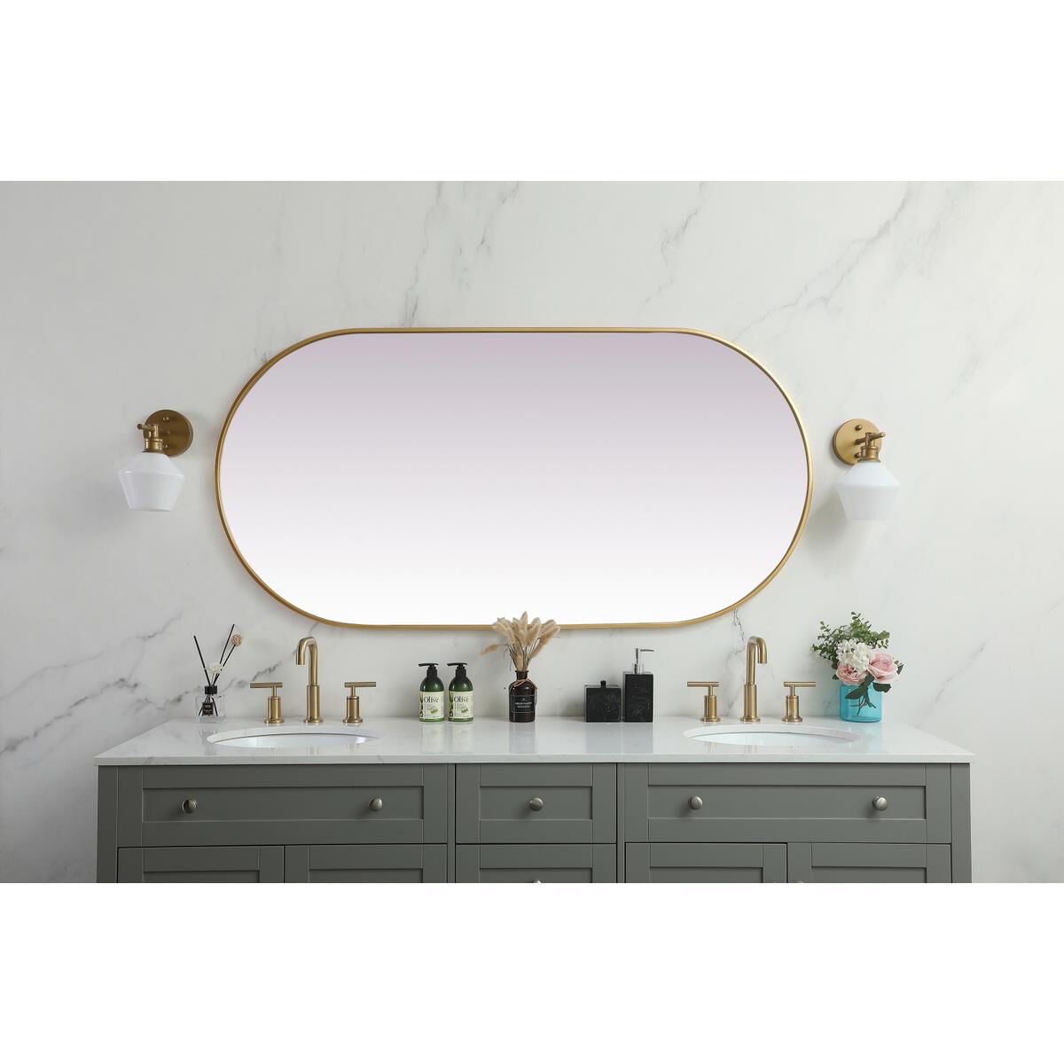 Asha 60 Inch Decorative Mirror by Elegant Decor