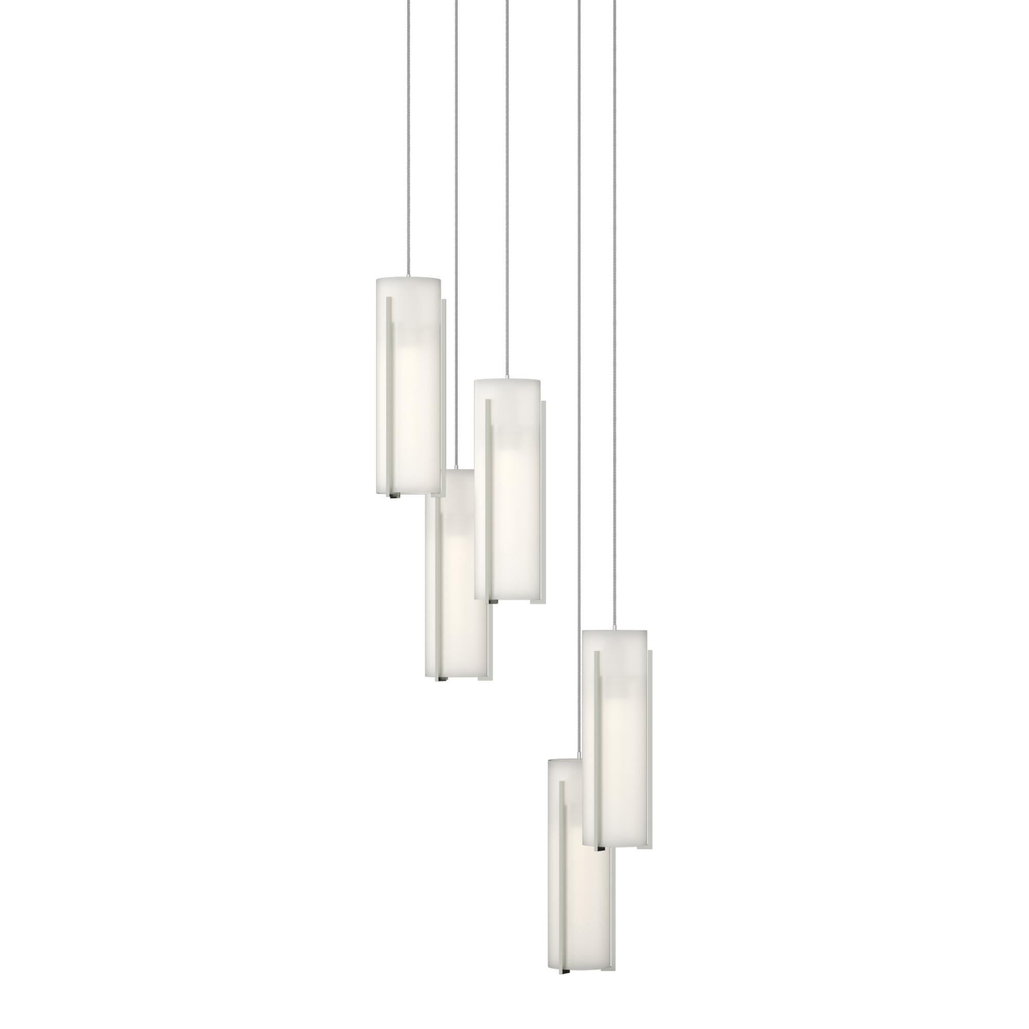 Exos Glass 14 Inch Multi Light Pendant by Hubbardton Forge