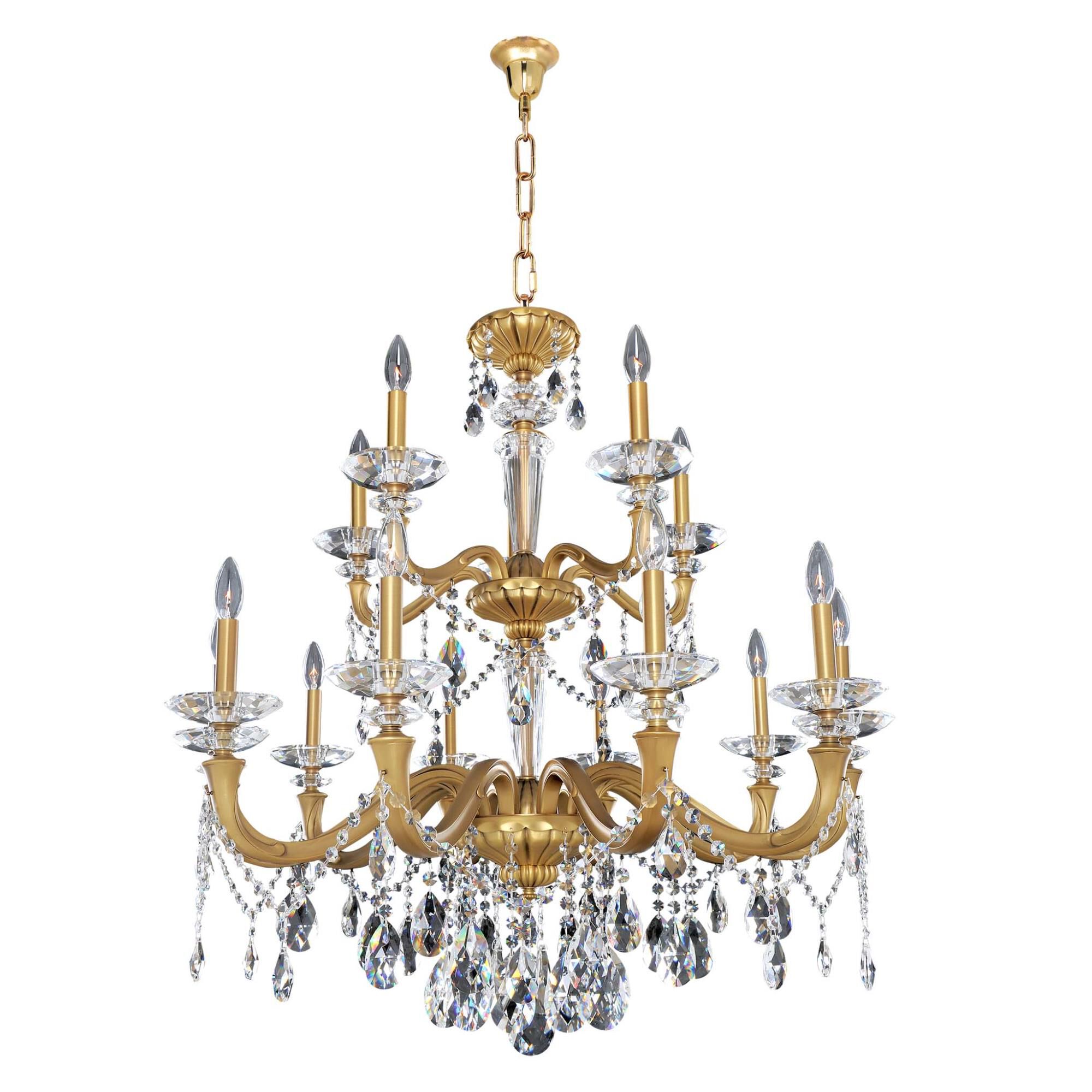 Shown in Historic Brass finish and Firenze Clear crystal