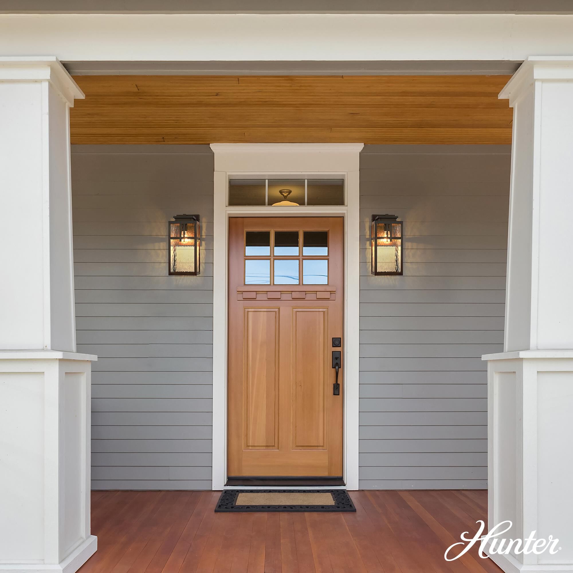 Aspenbrook 17 Inch Outdoor Wall Light by Hunter Fan